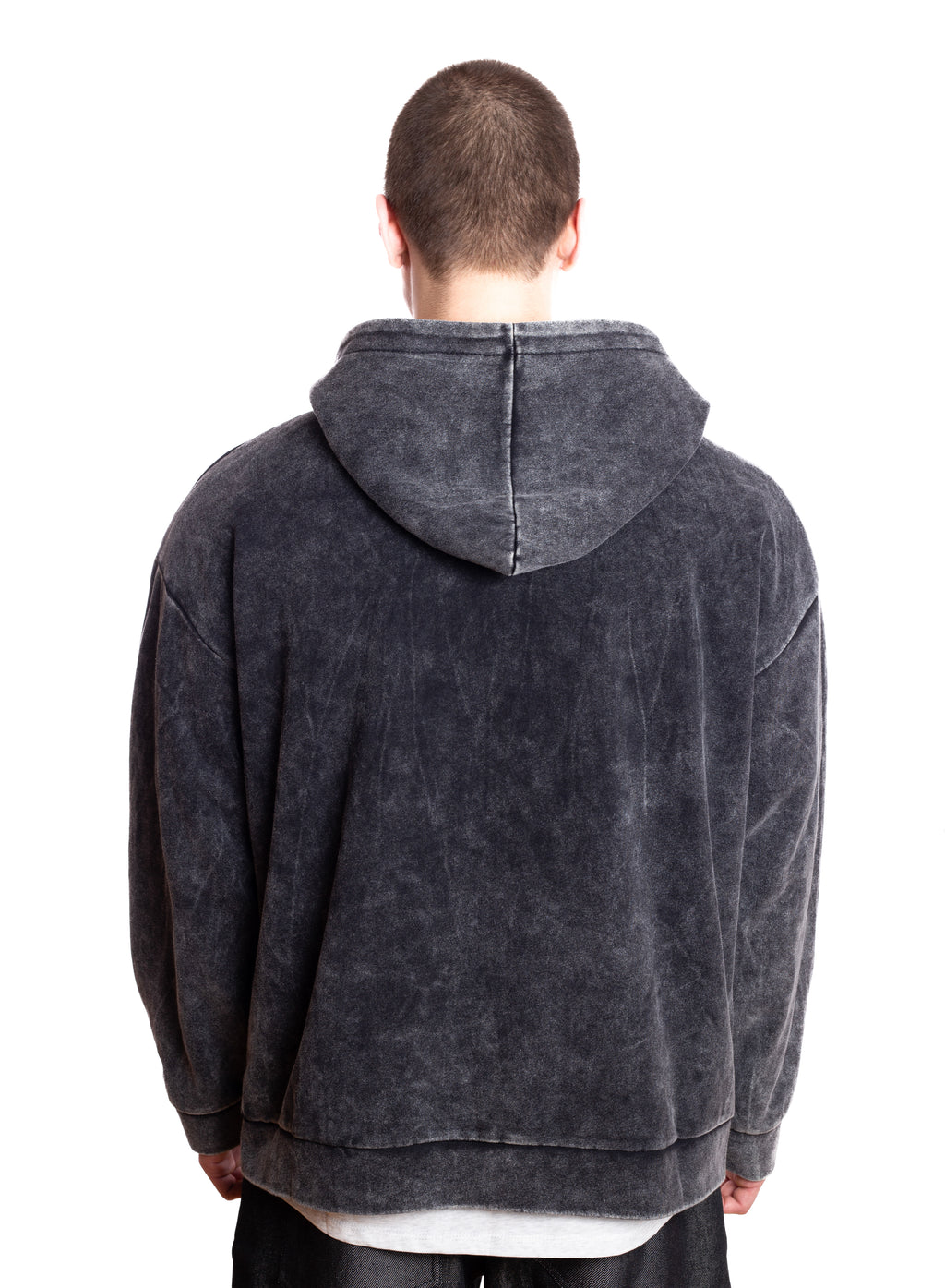 Acid-Wash Zip-up Hoodie (Unisex)