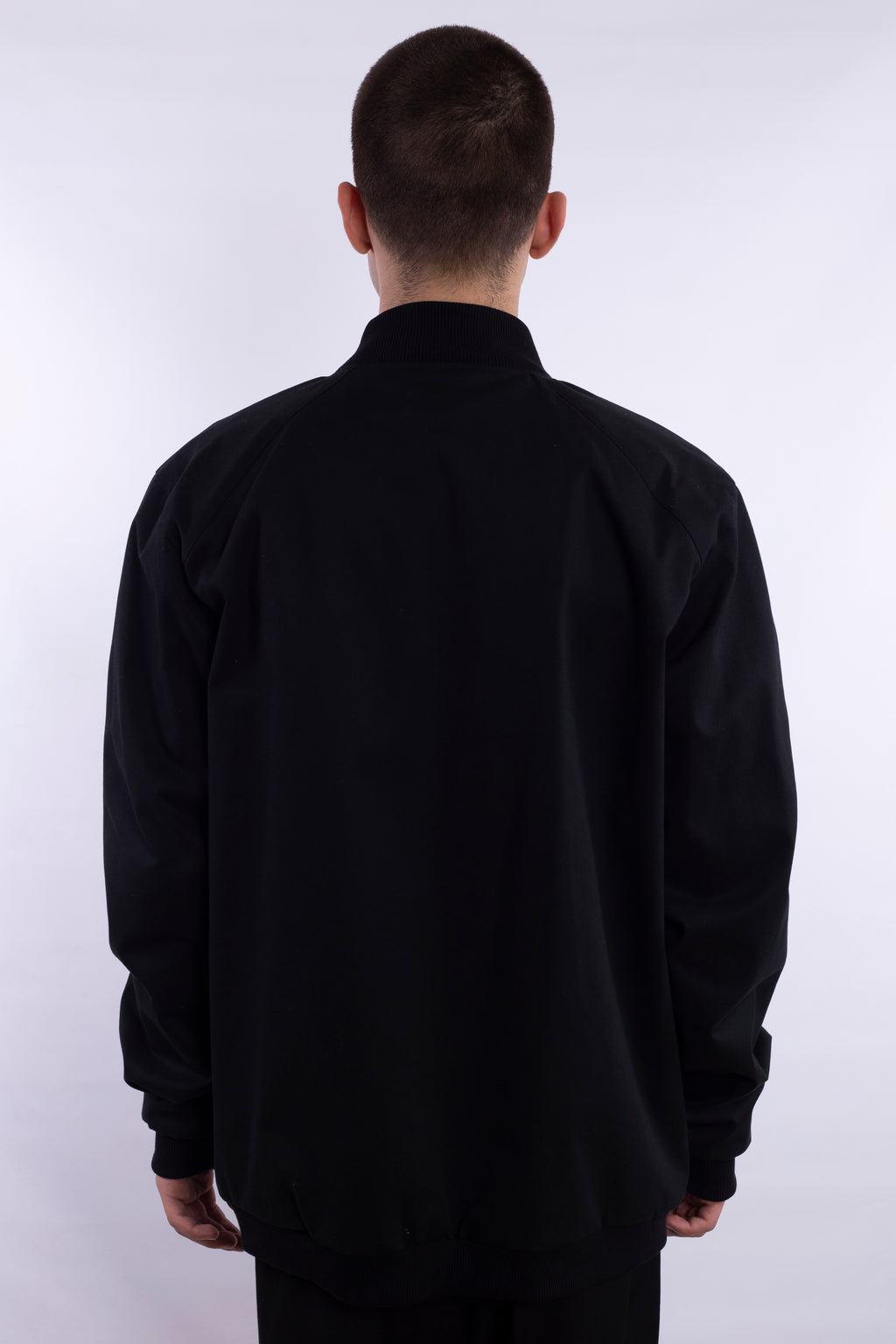 Boomber Jacket With Cross Zipper & Logo