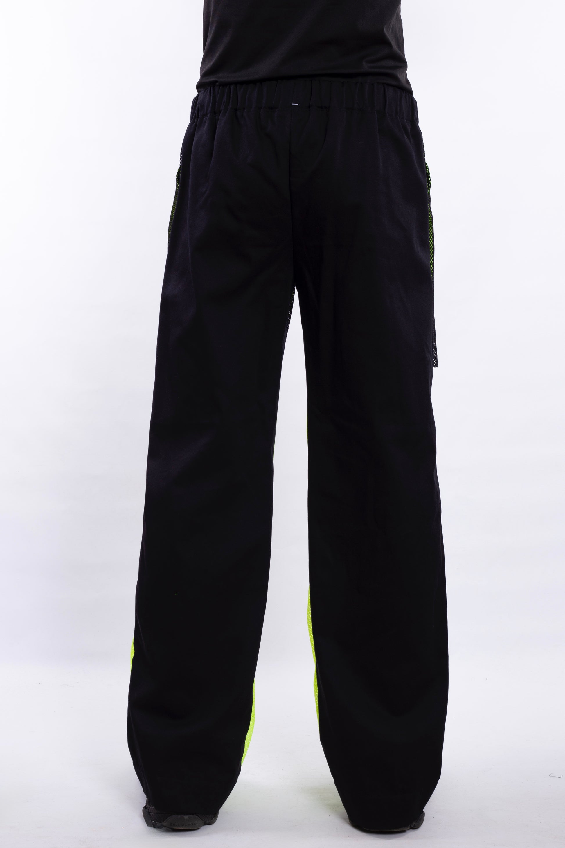 Neon Net Pants With Black