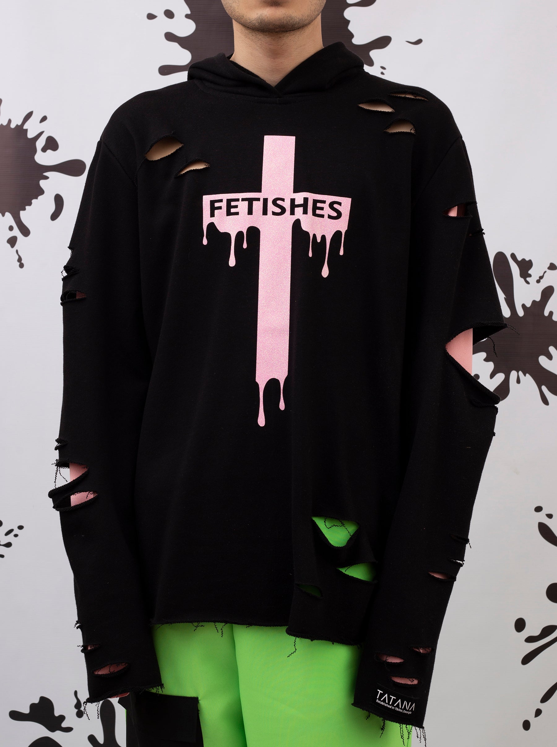 Black Hoodie With Cross/Fetishes
