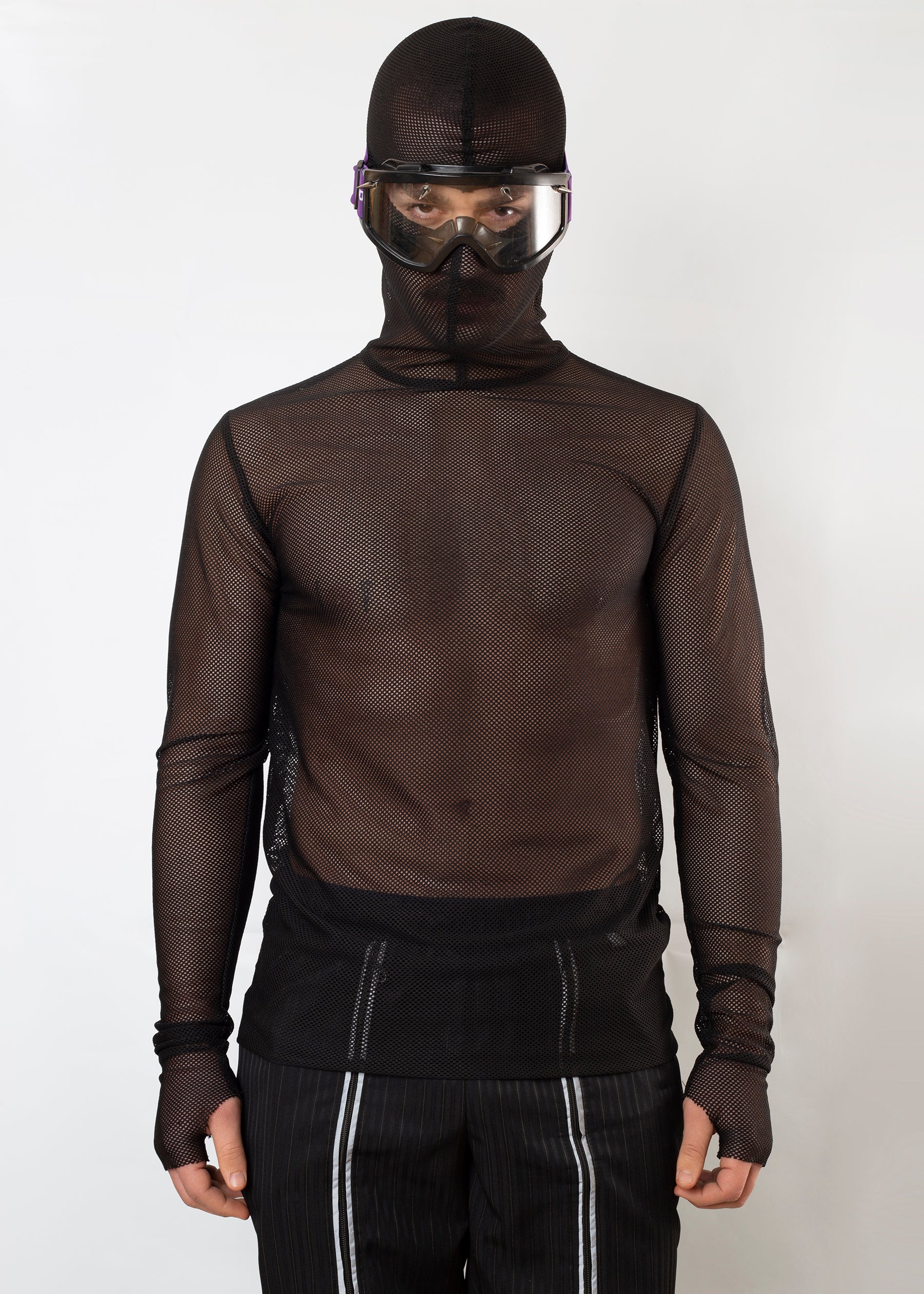 Net T-Shirt With Balaclava
