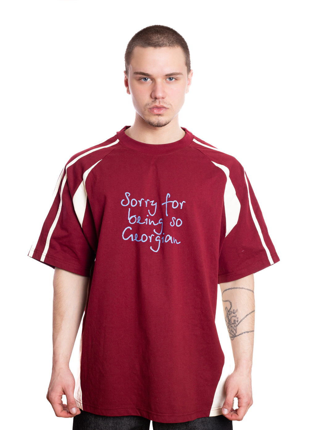 Oversized Burgundy T-Shirt “Georgian”