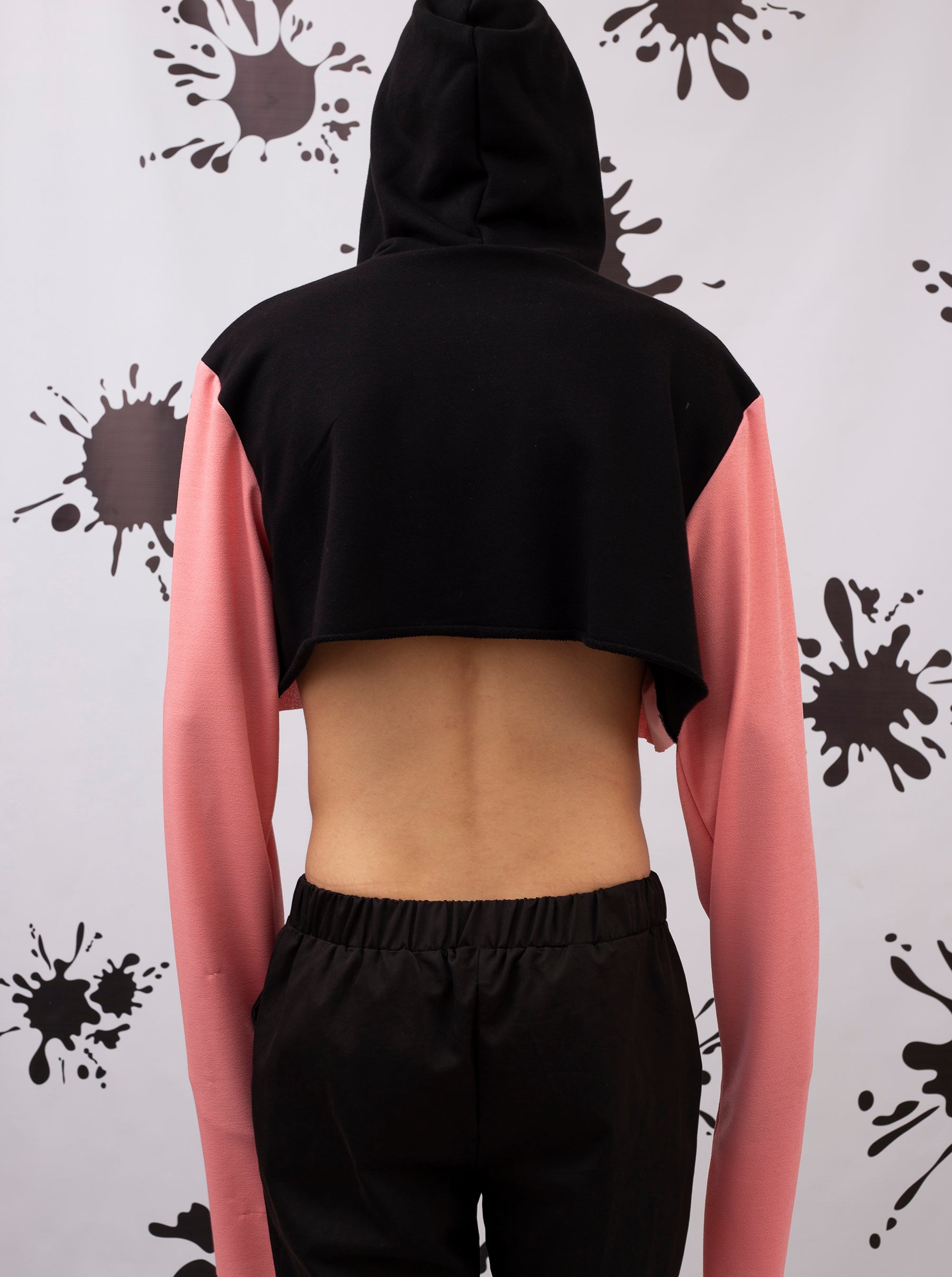 Cropped Unisex Hoodie With Heart