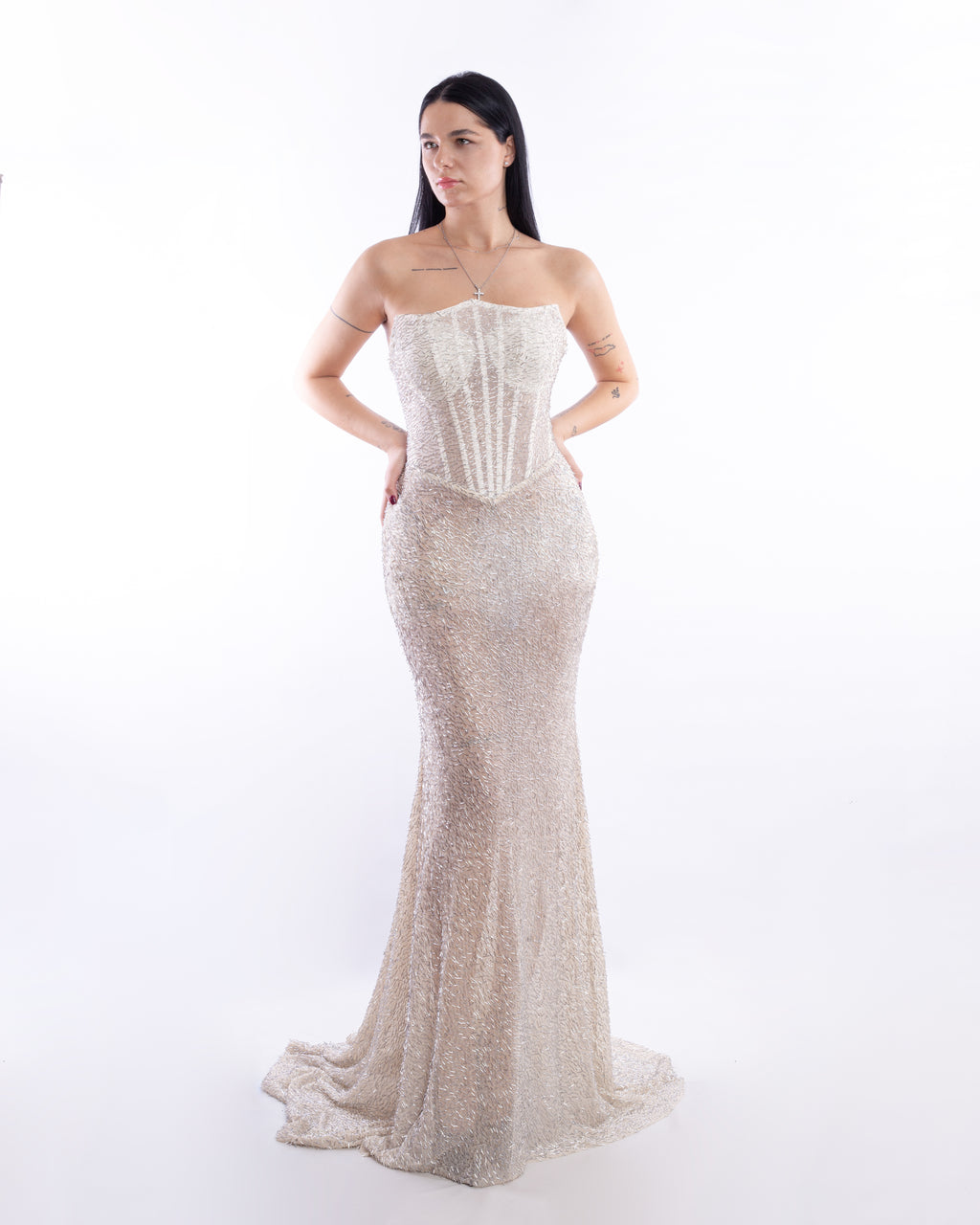 Crystalline Corseted Mermaid Dress