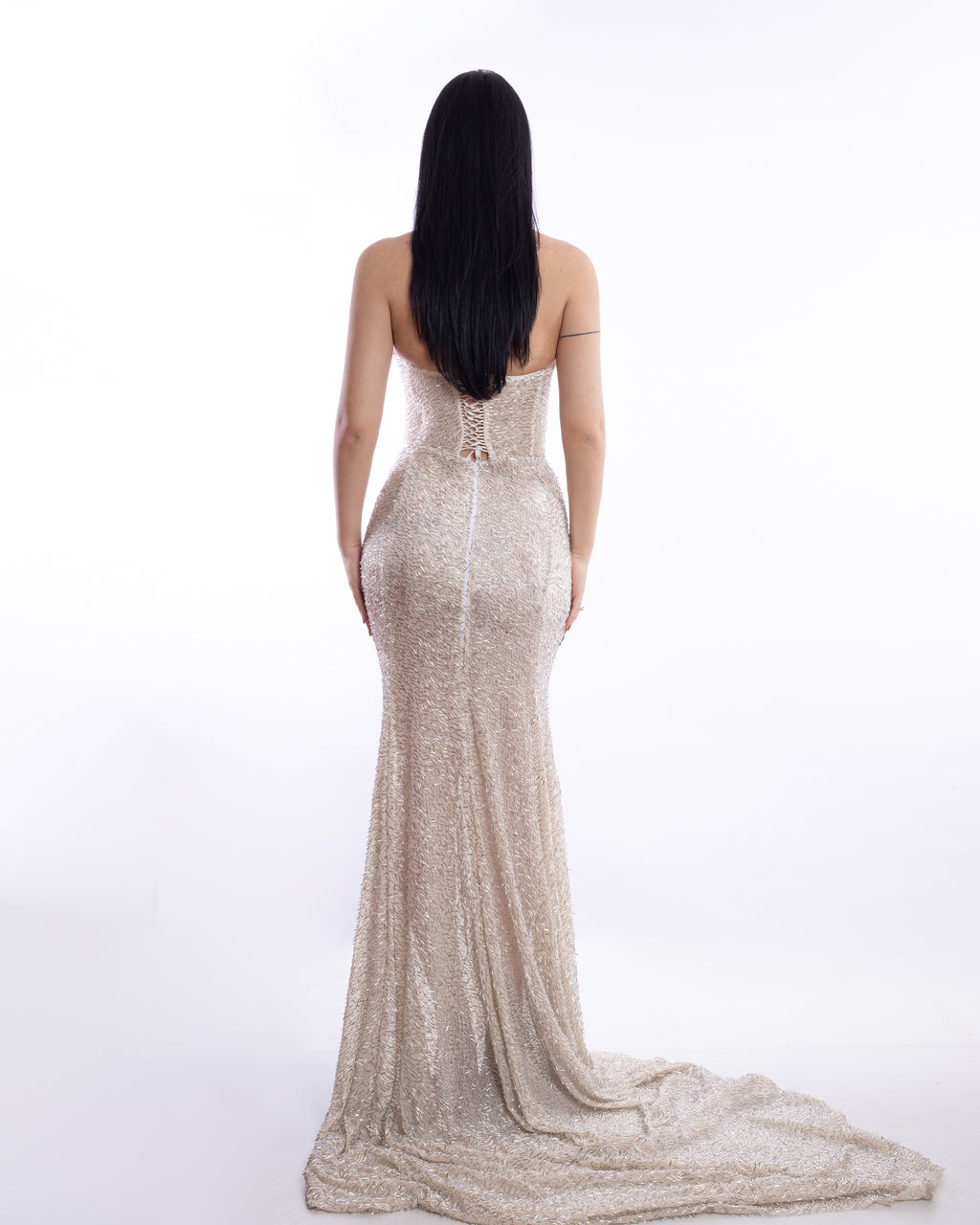 Crystalline Corseted Mermaid Dress
