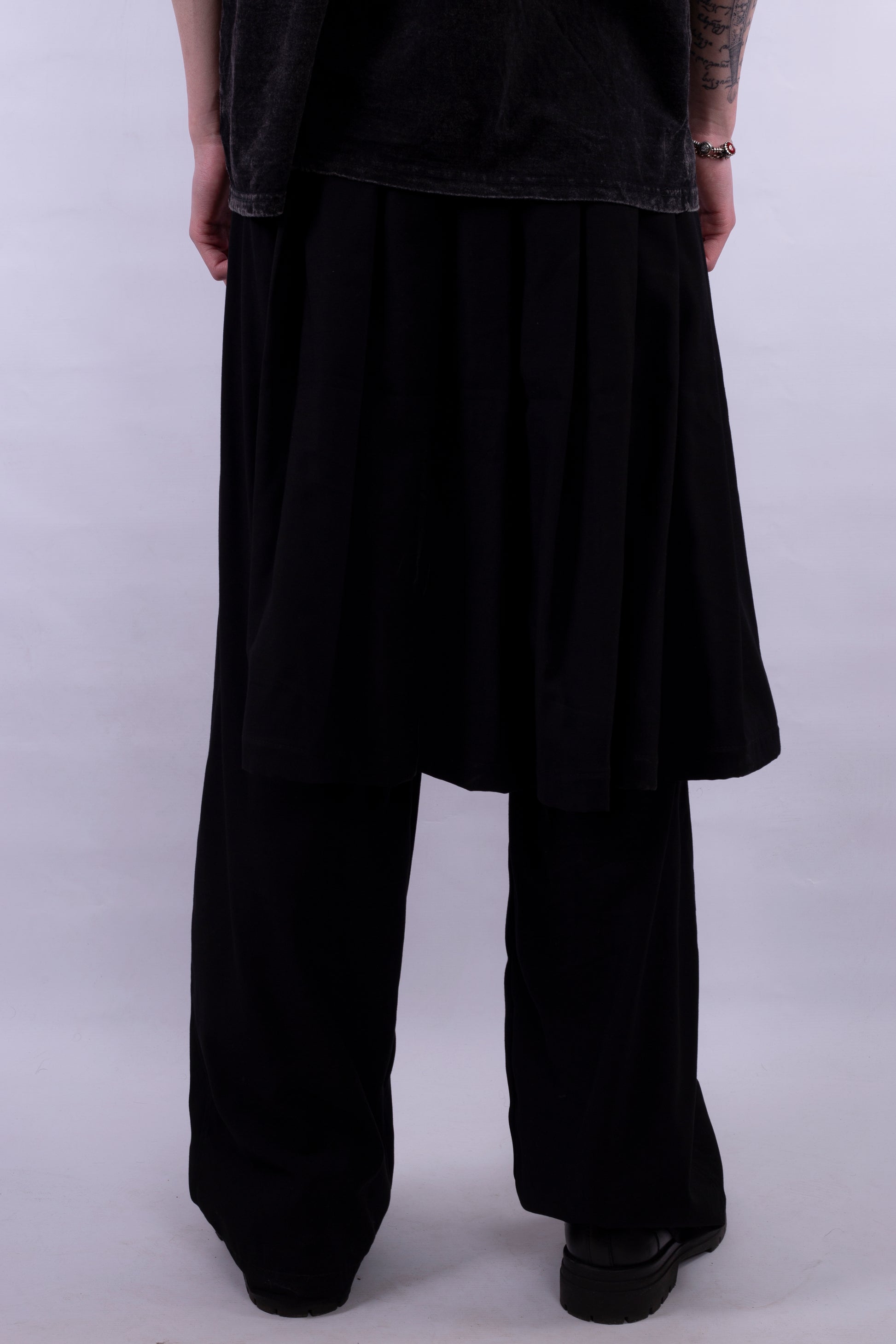 Pants with skirt