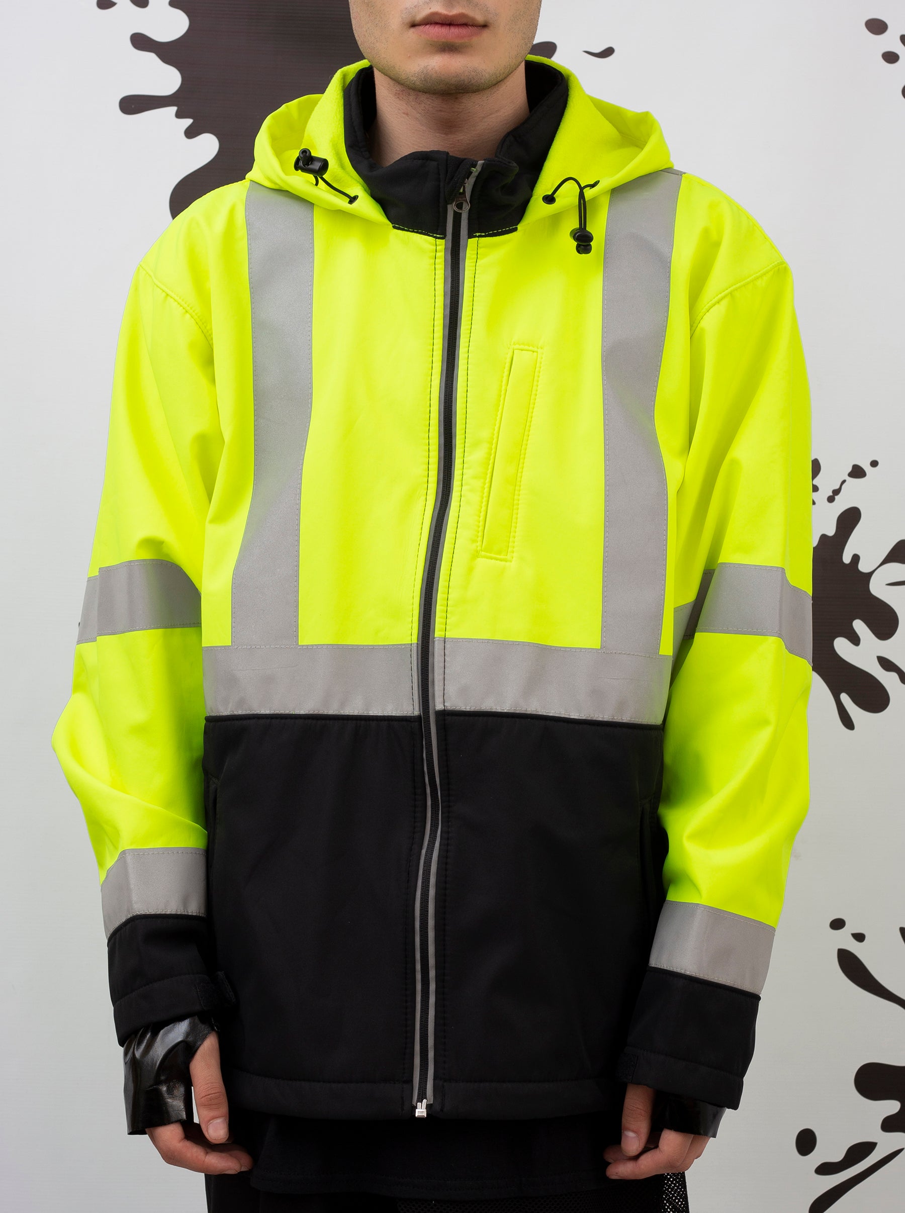 Thermo Neon Jacket With Reflector Details