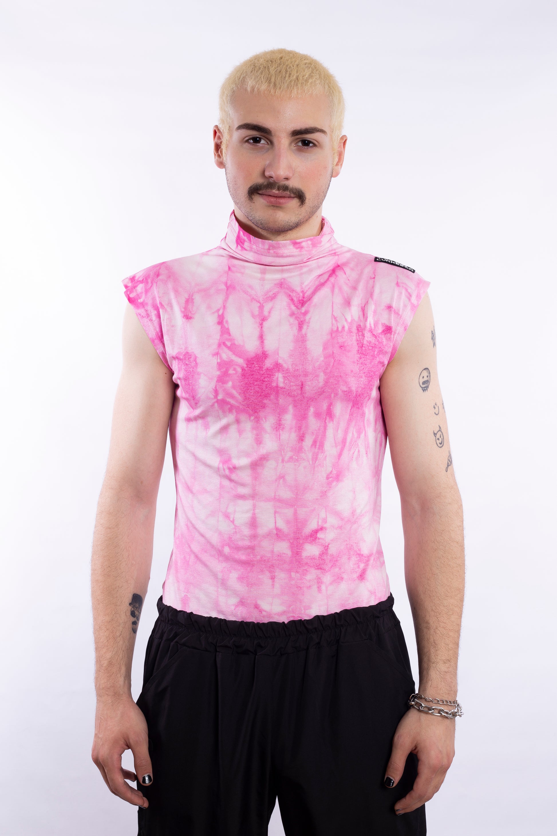Pink Tee With Lava Effect