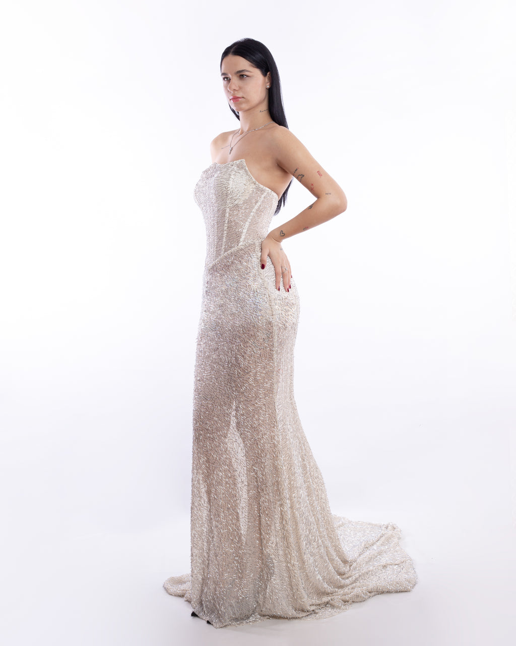 Crystalline Corseted Mermaid Dress