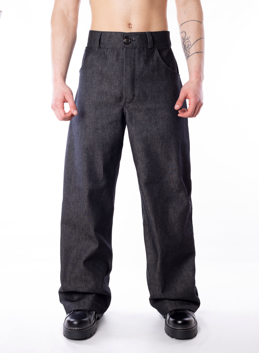 Wide Denim Pants