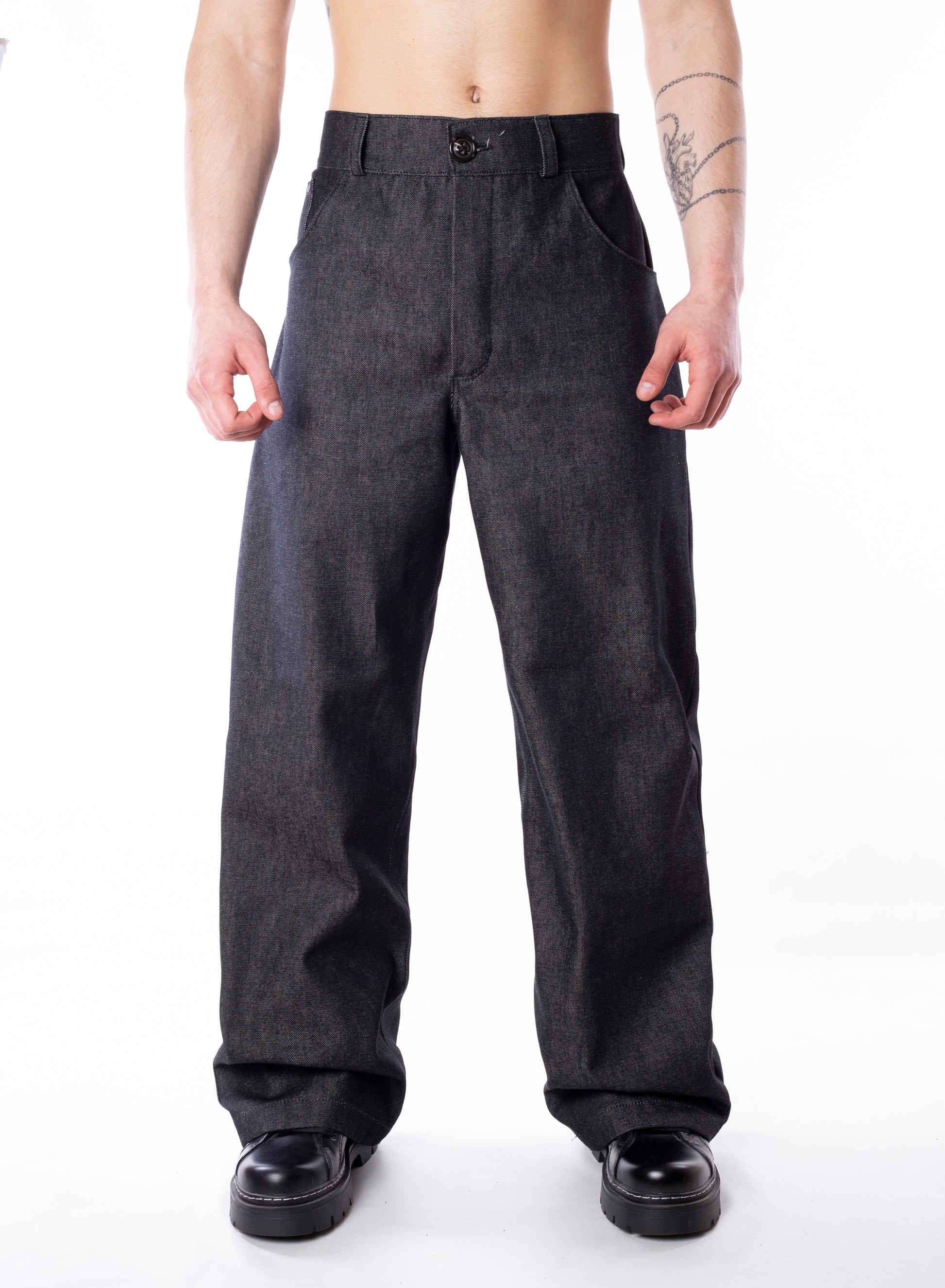 Wide Denim Pants