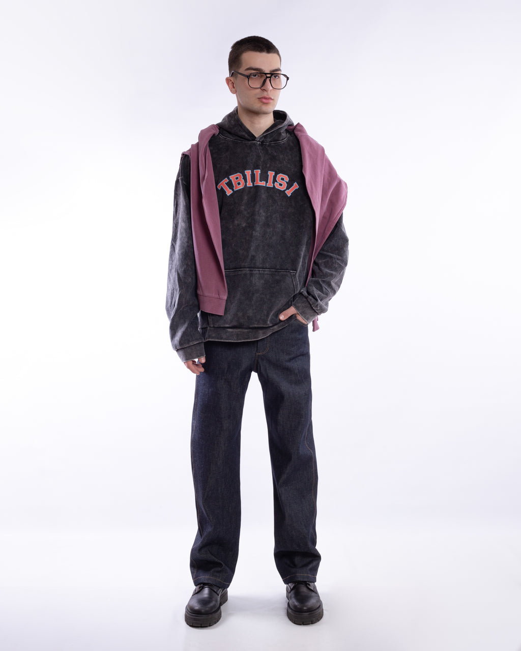 Acid-Wash Hoodie “Tbilisi” (Unisex)