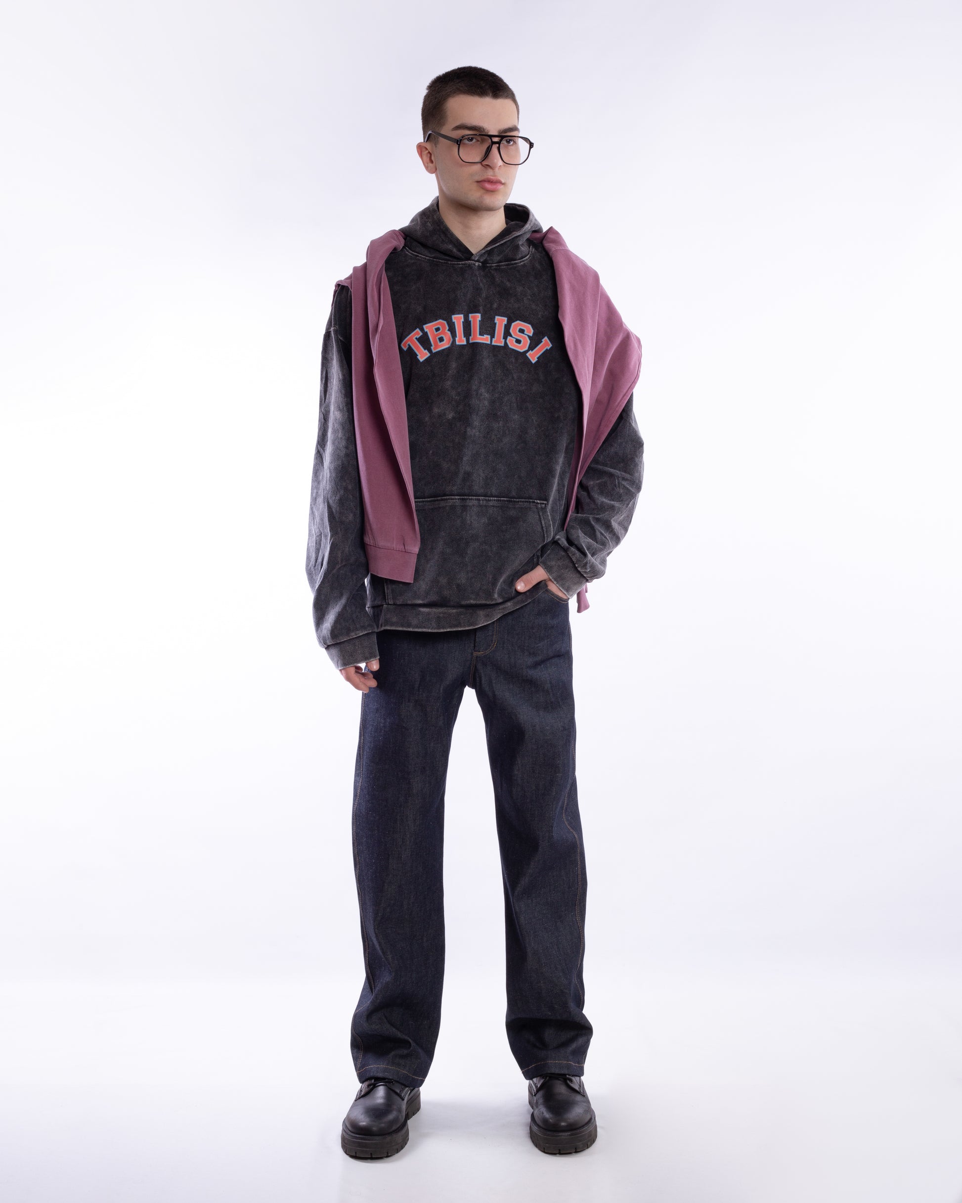 Acid-Wash Hoodie “Tbilisi” (Unisex)