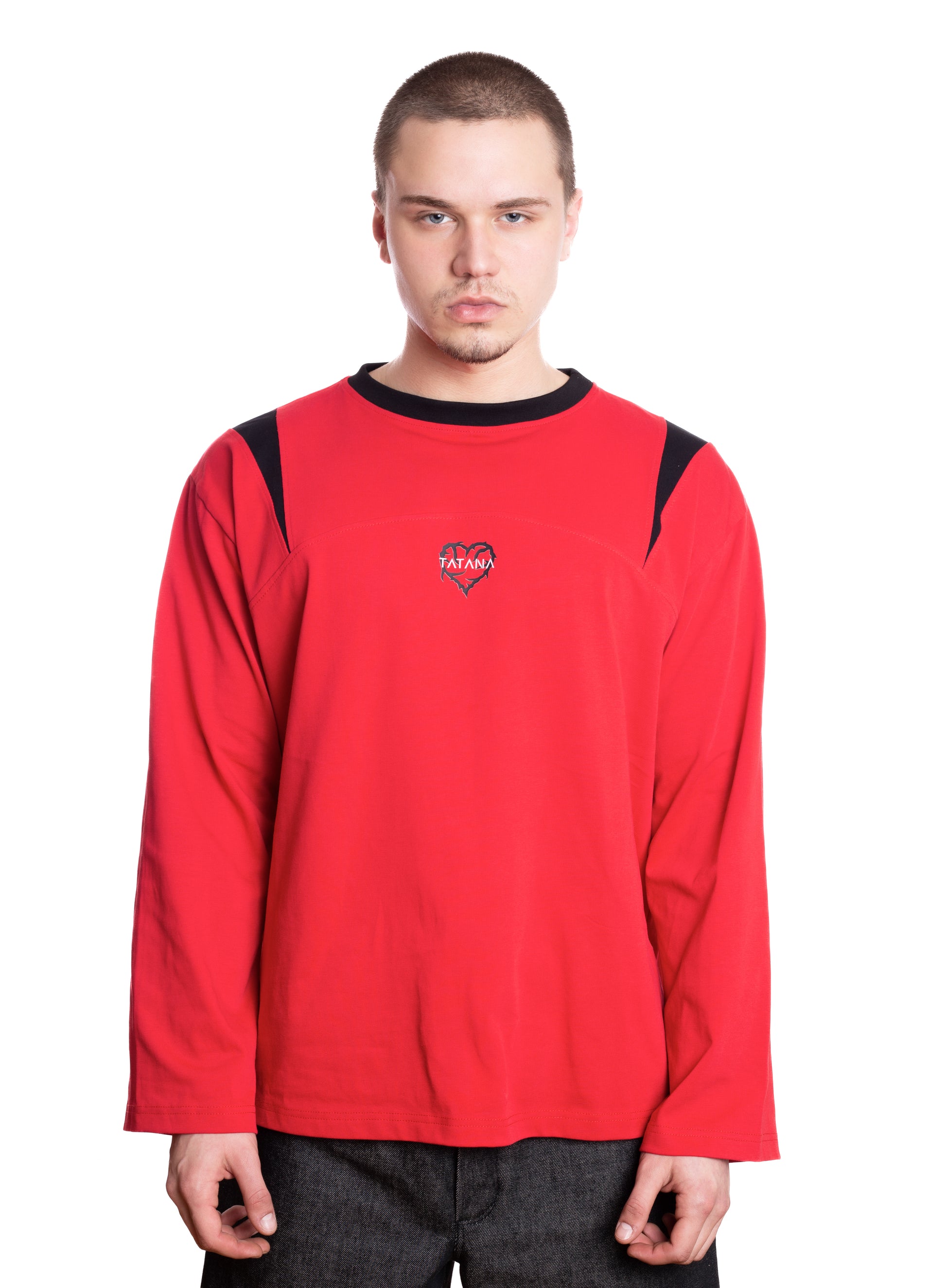 Long-Sleeve Tee With Panels ￼