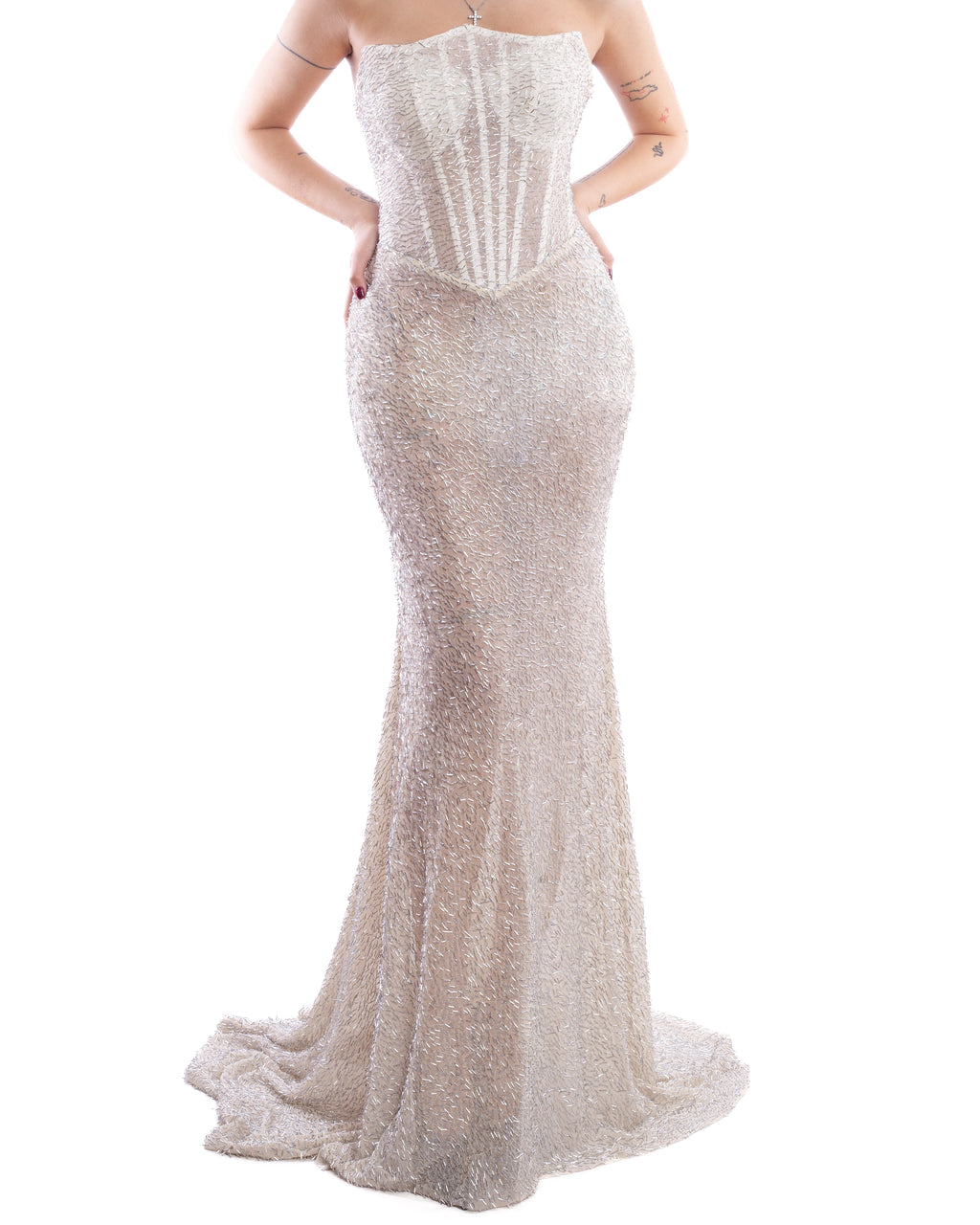 Crystalline Corseted Mermaid Dress
