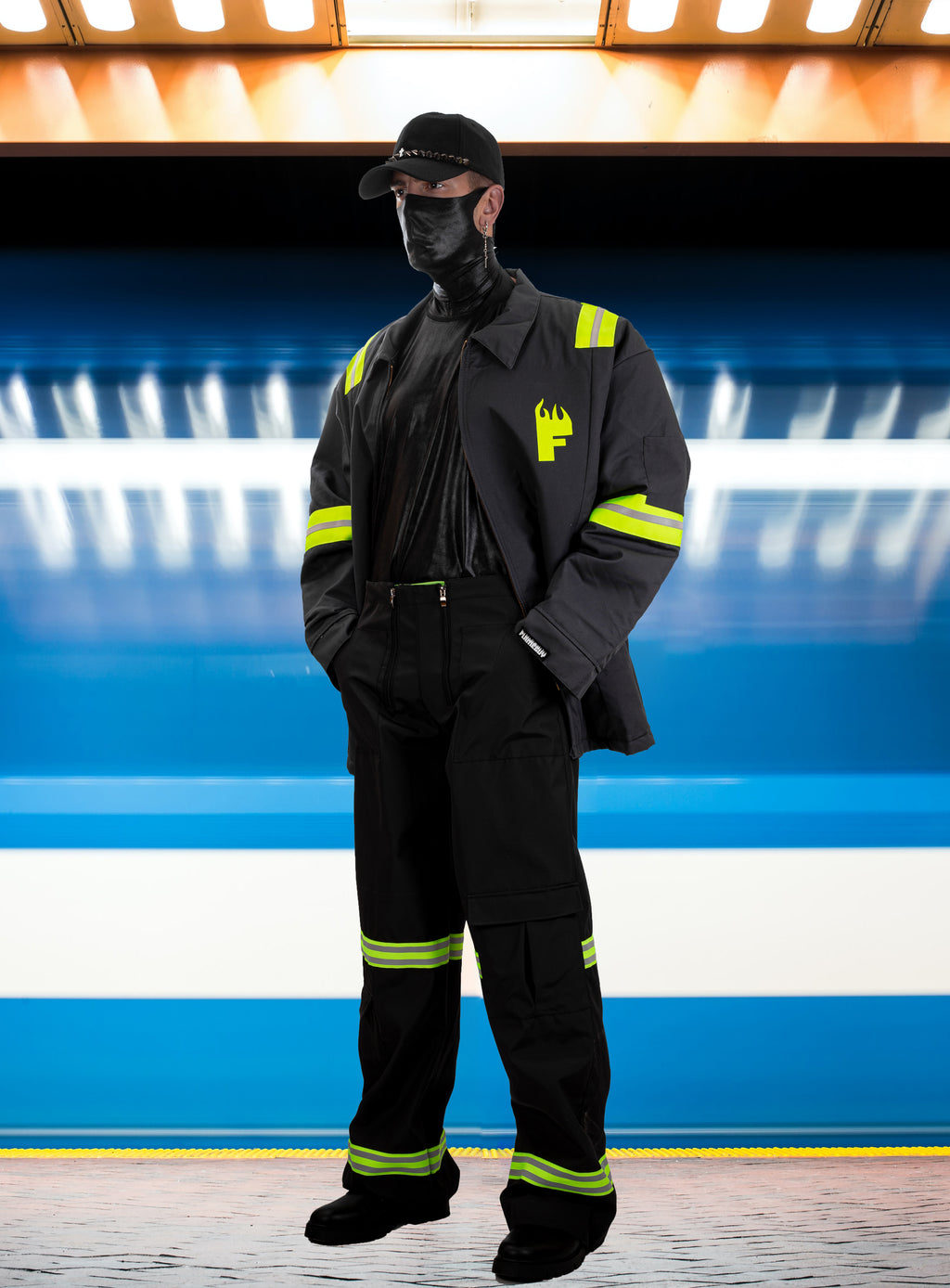 Oversize “F-Police” Jacket