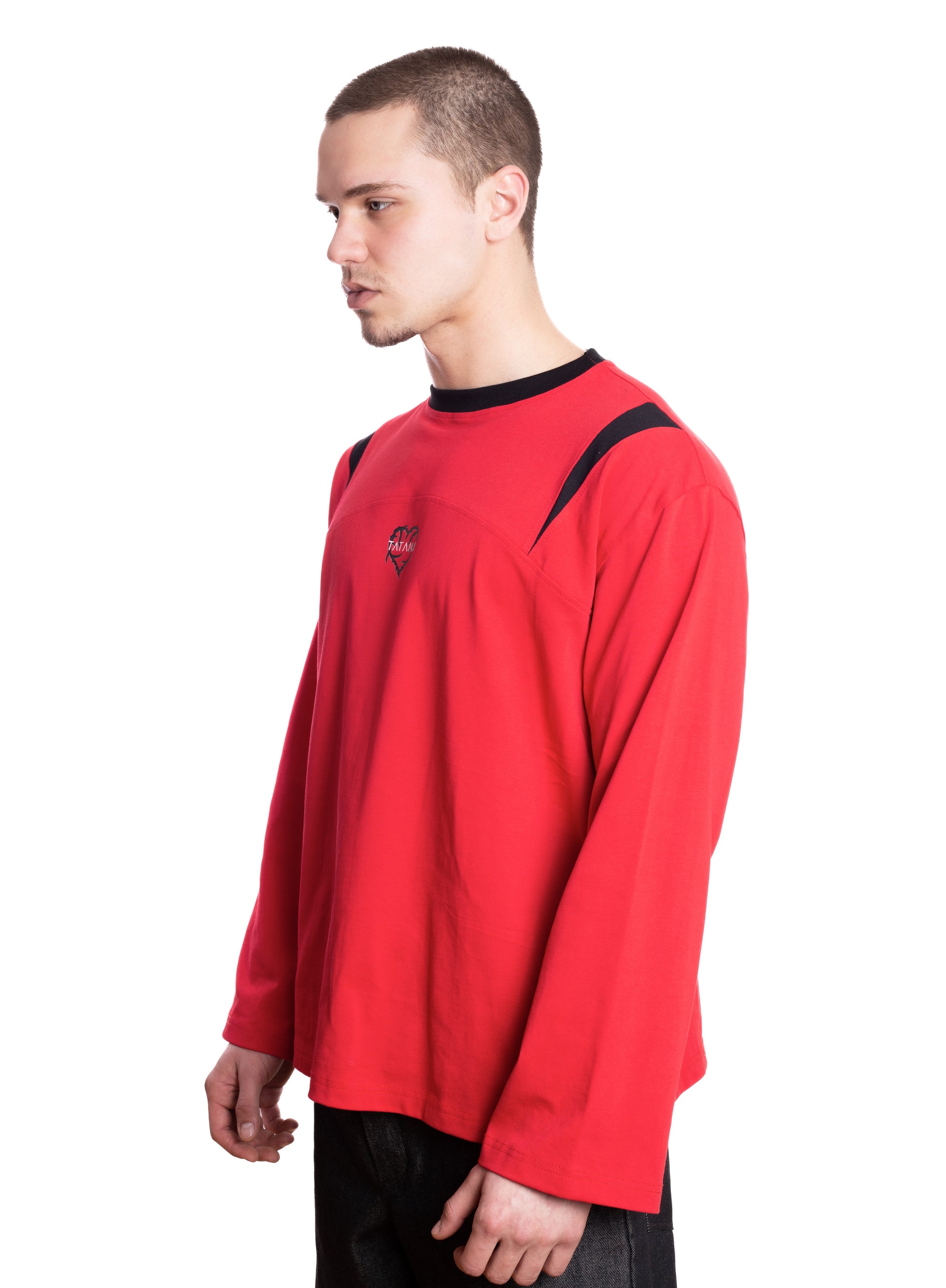 Long-Sleeve Tee With Panels ￼