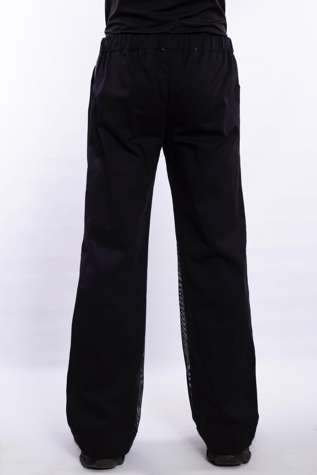 Black Net Pants With Black Back