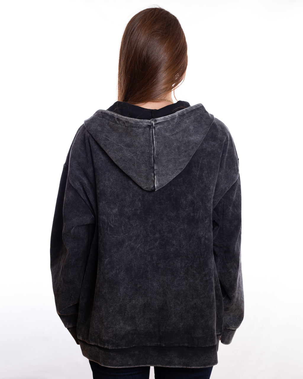 Acid-Wash Zip-up Hoodie (Unisex)