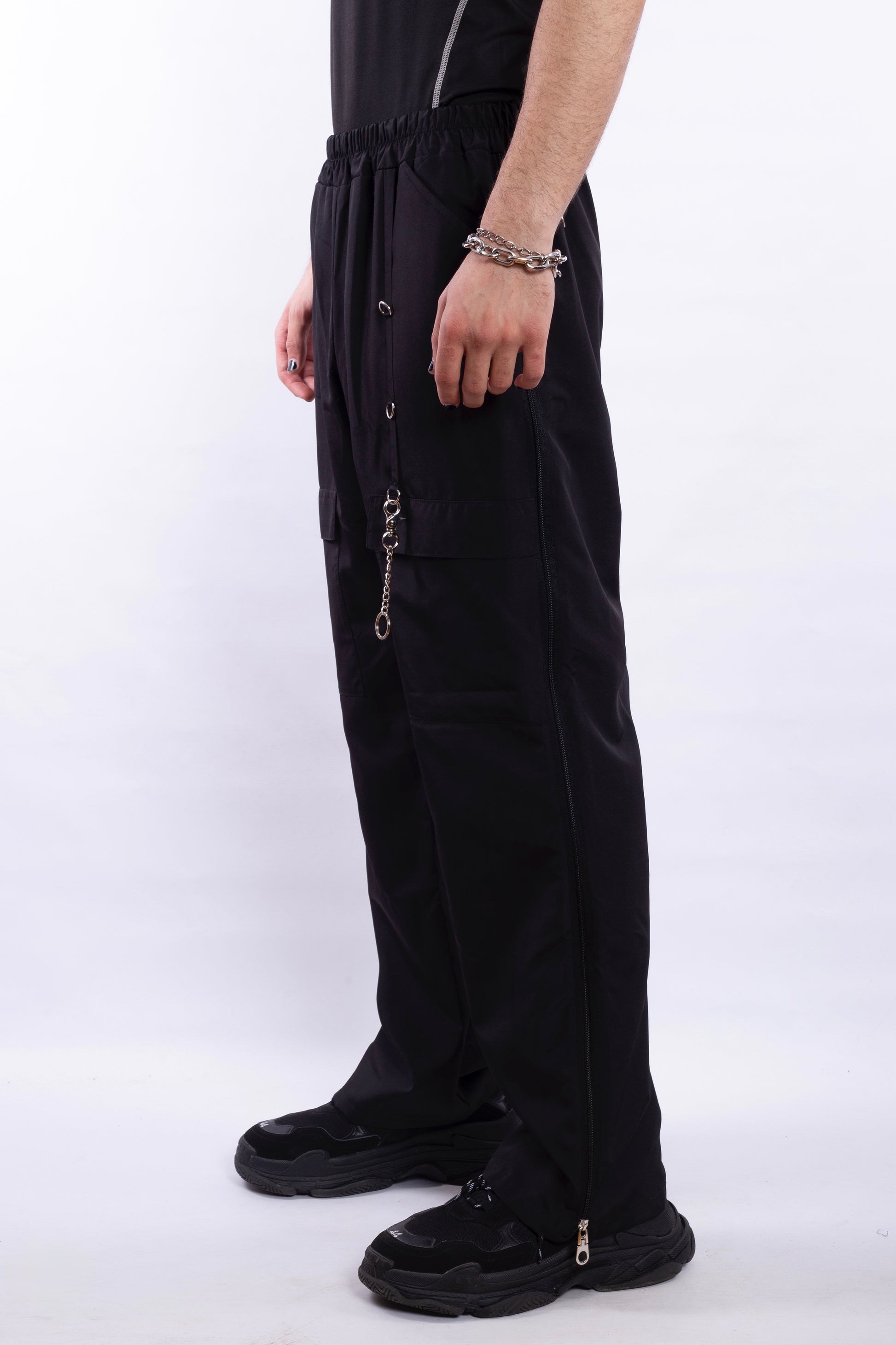 Black Pants L15 With Metalic Details