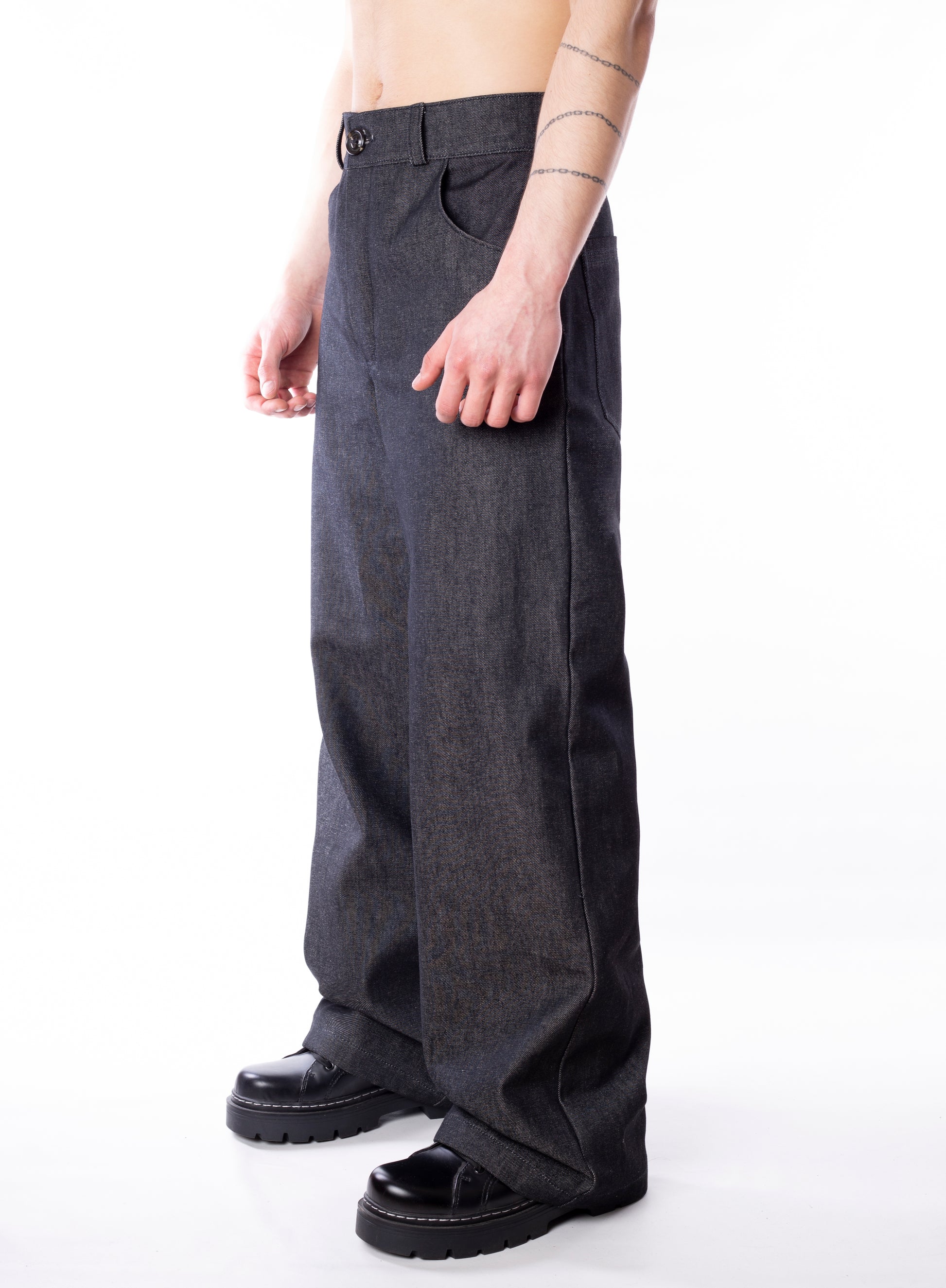 Wide Denim Pants