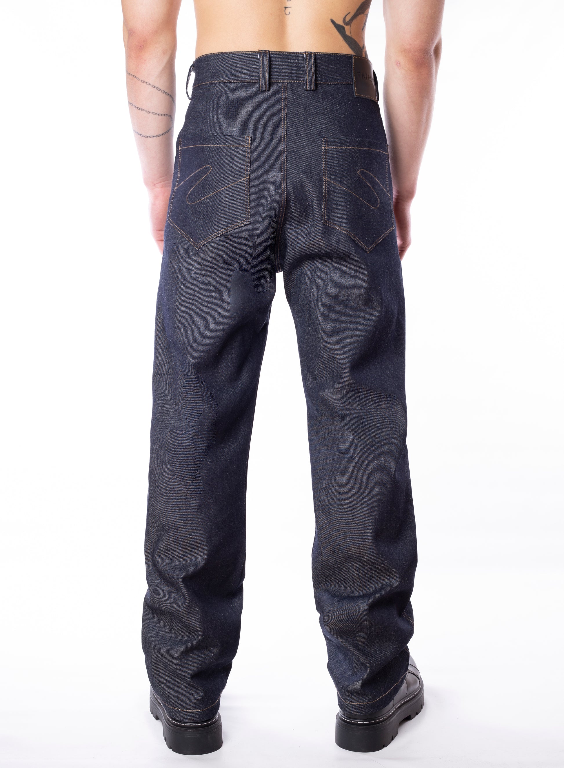 Dark Blue Denim Pants