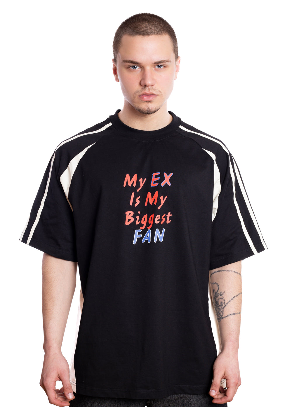 Oversized Black T-Shirt “My Ex Is My Biggest Fan”