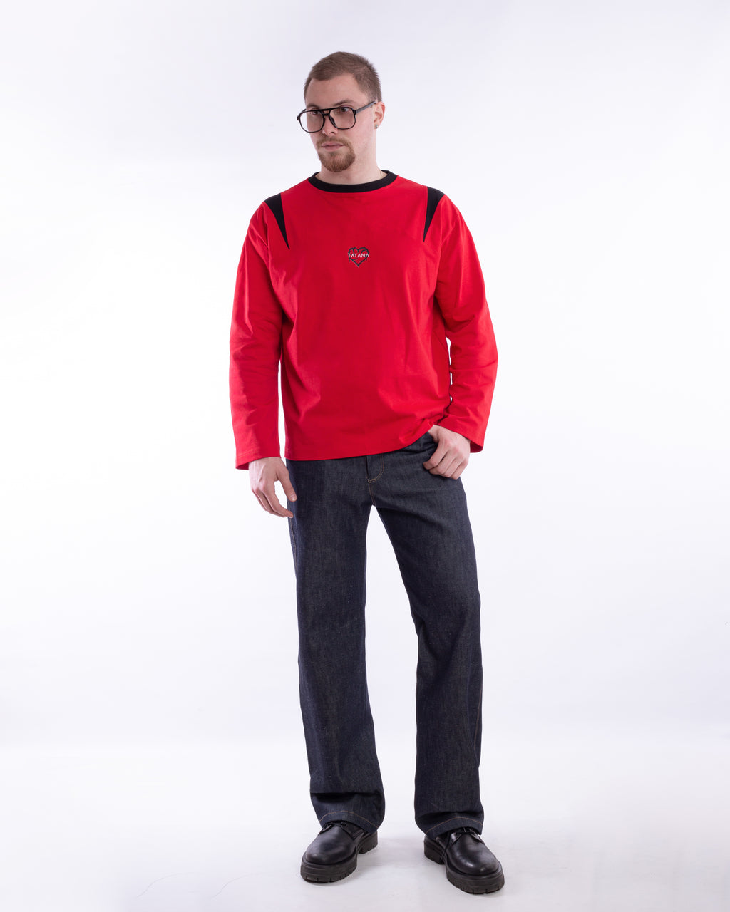 Long-Sleeve Tee With Panels ￼