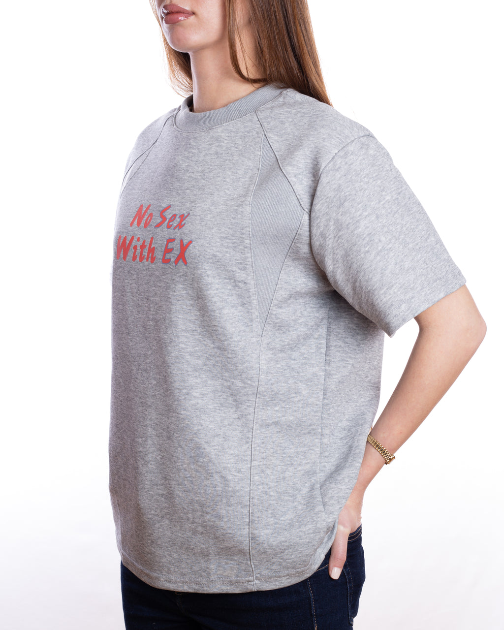 “No Sex With Ex” Gray T-Shirt