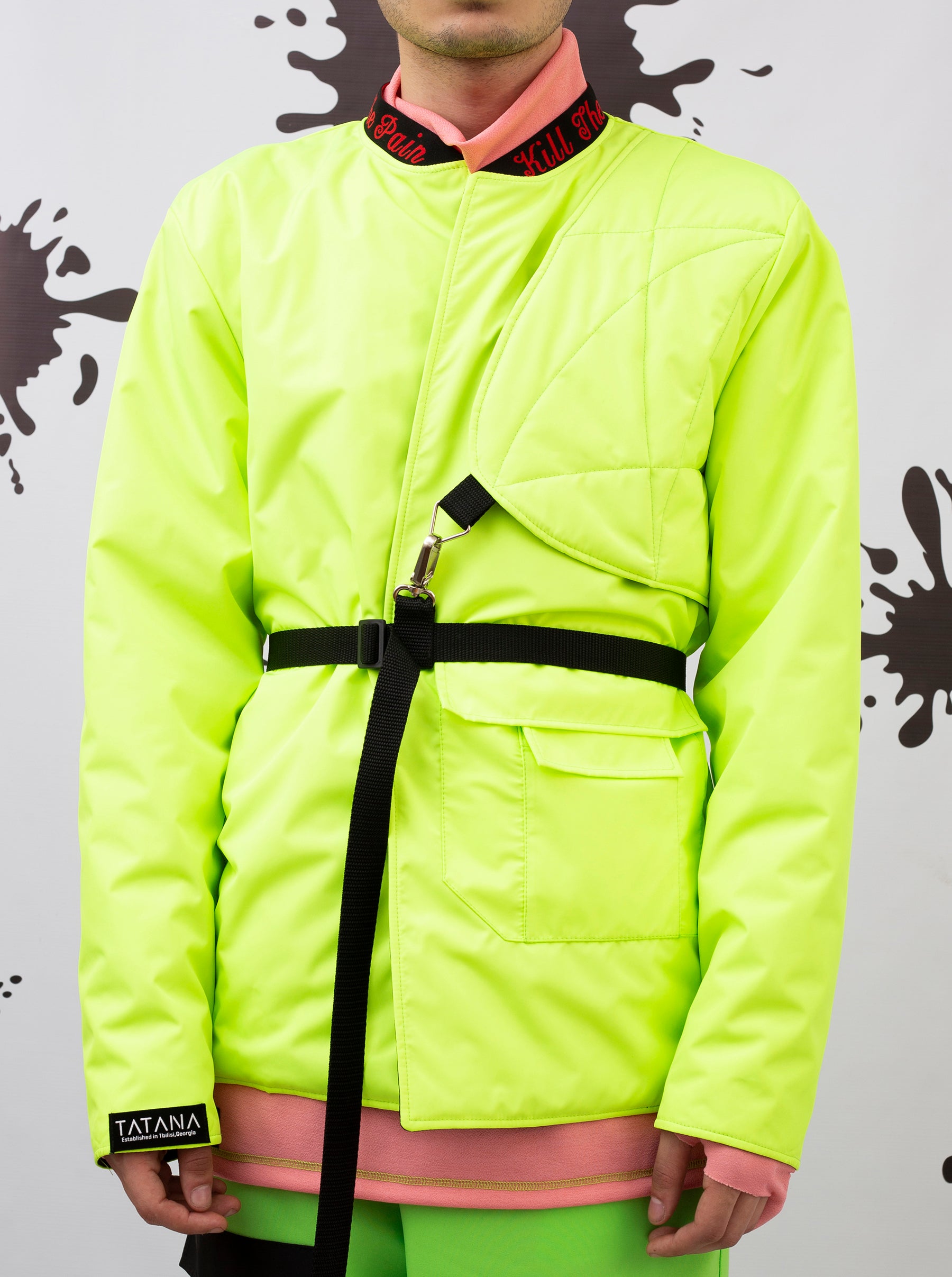 Neon Jacket With Belts