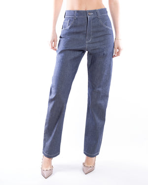 Stiped Denim Pants