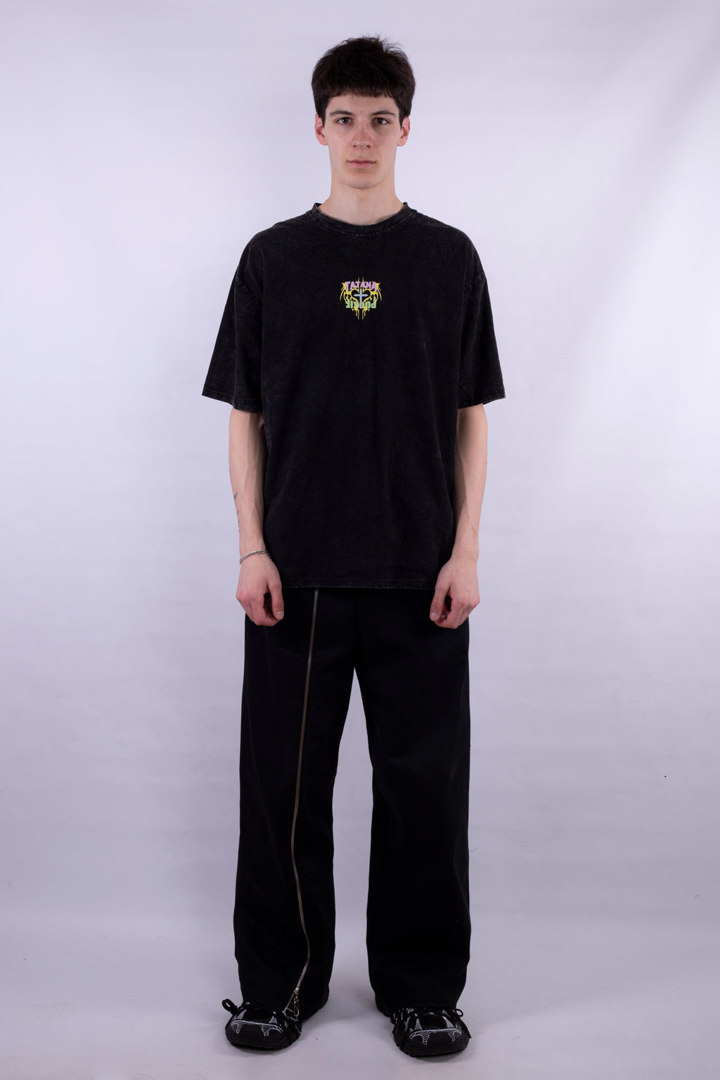 Shaved Tee with Logo