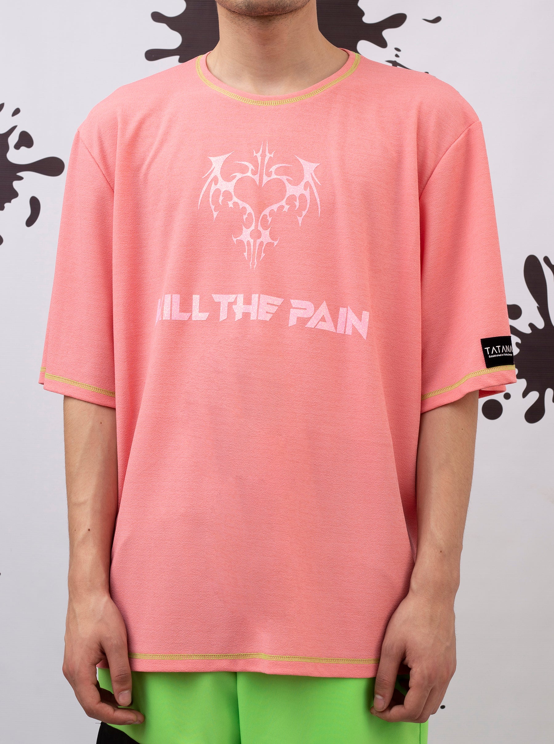 “Kill The Pain” Pink Tee With Heart