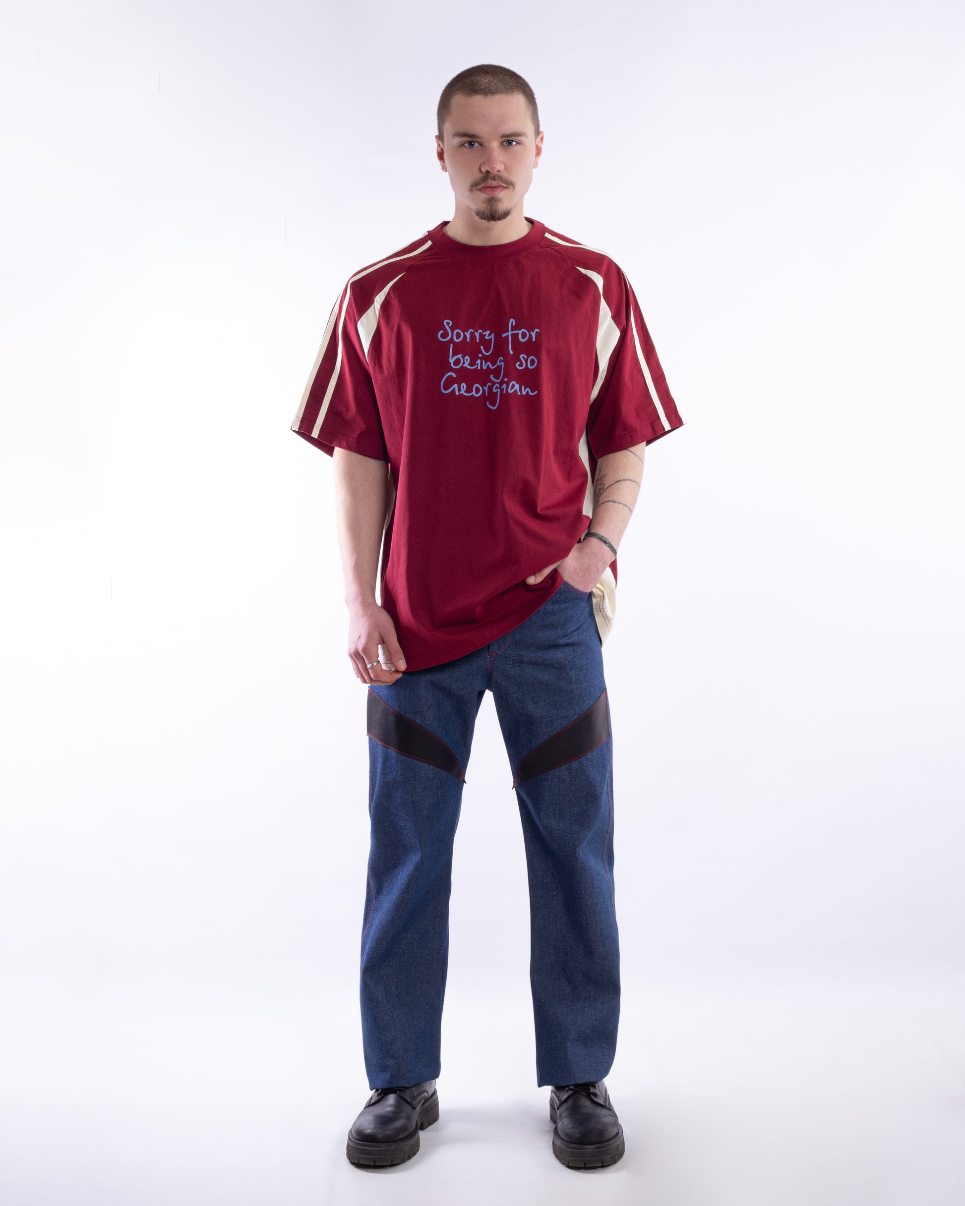 Oversized Burgundy T-Shirt “Georgian”