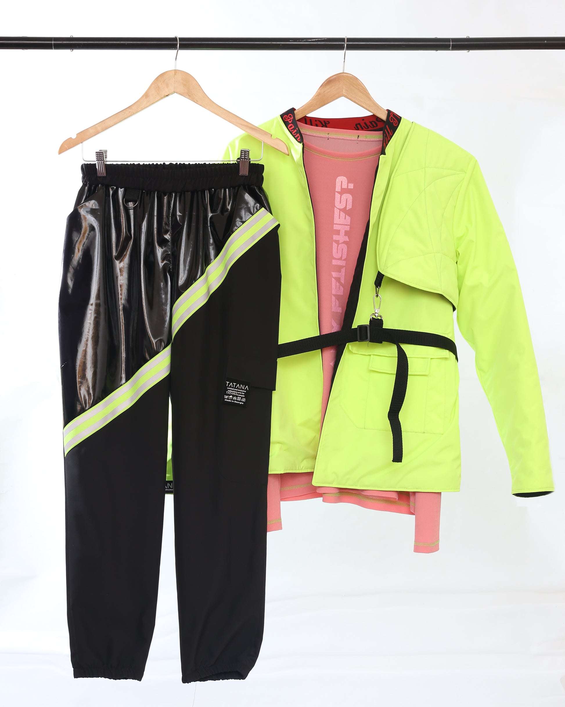 Neon Jacket With Belts