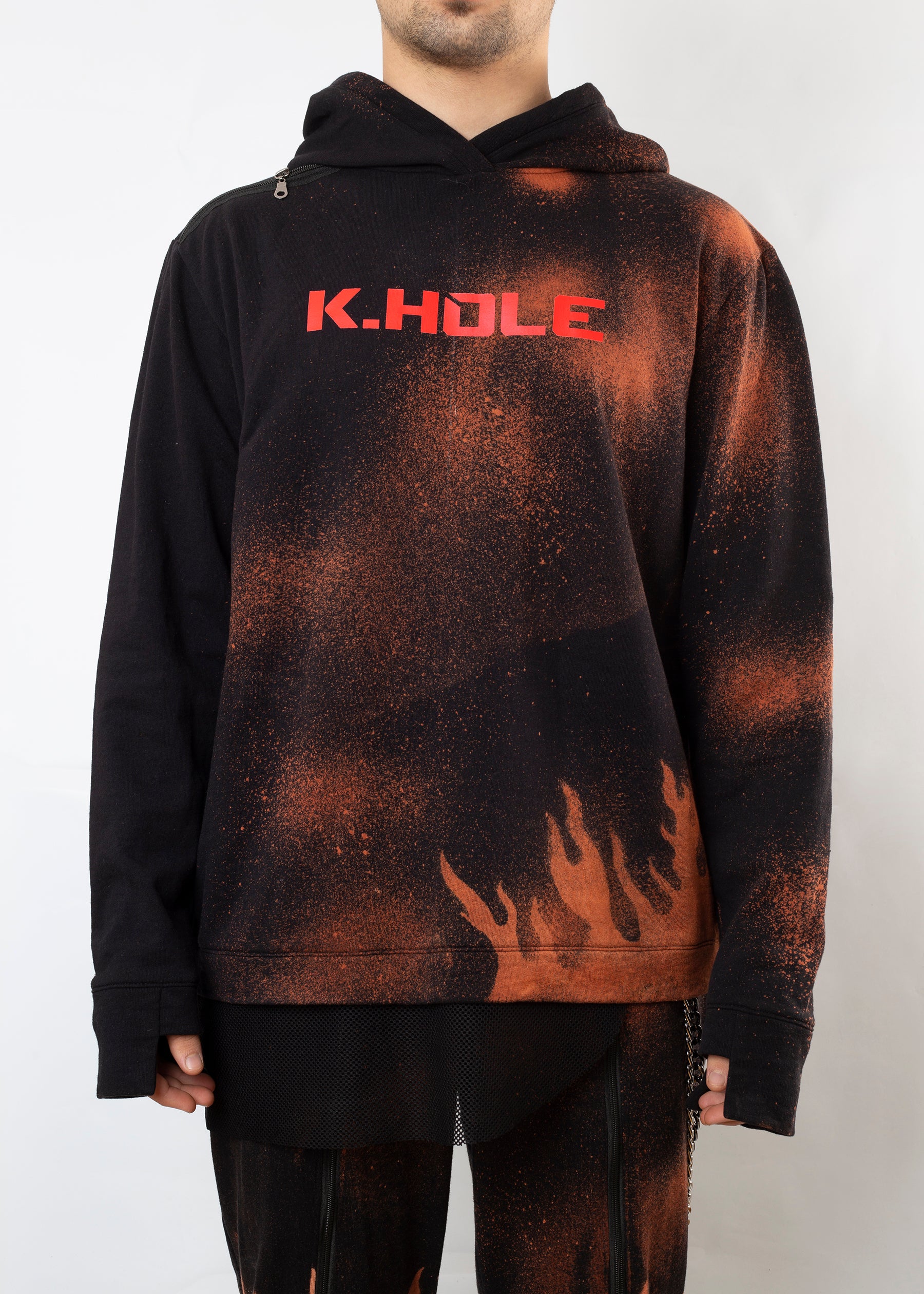 K.Hole Hoodie With Flame