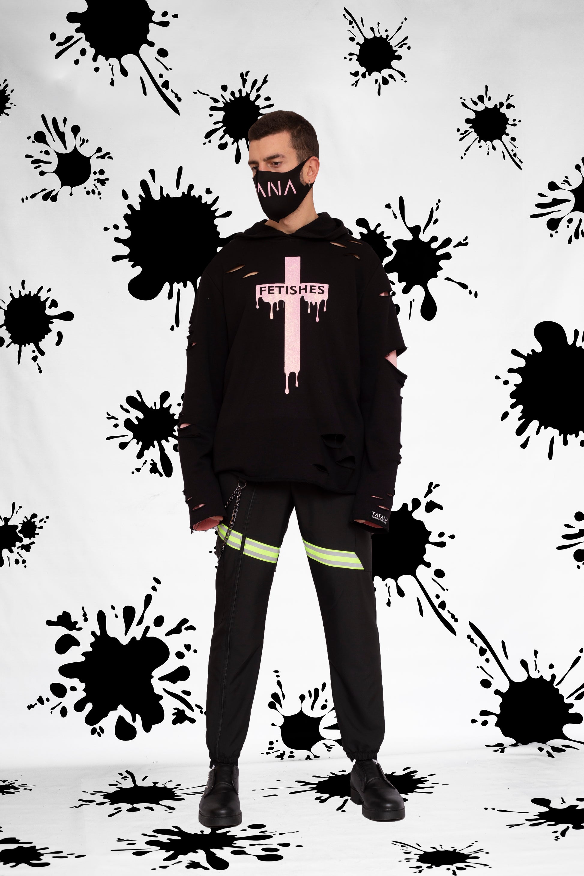 Black Hoodie With Cross/Fetishes