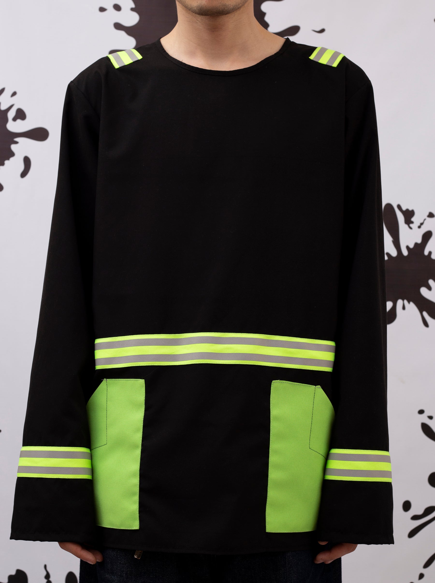 Black TShirt With Neon Details