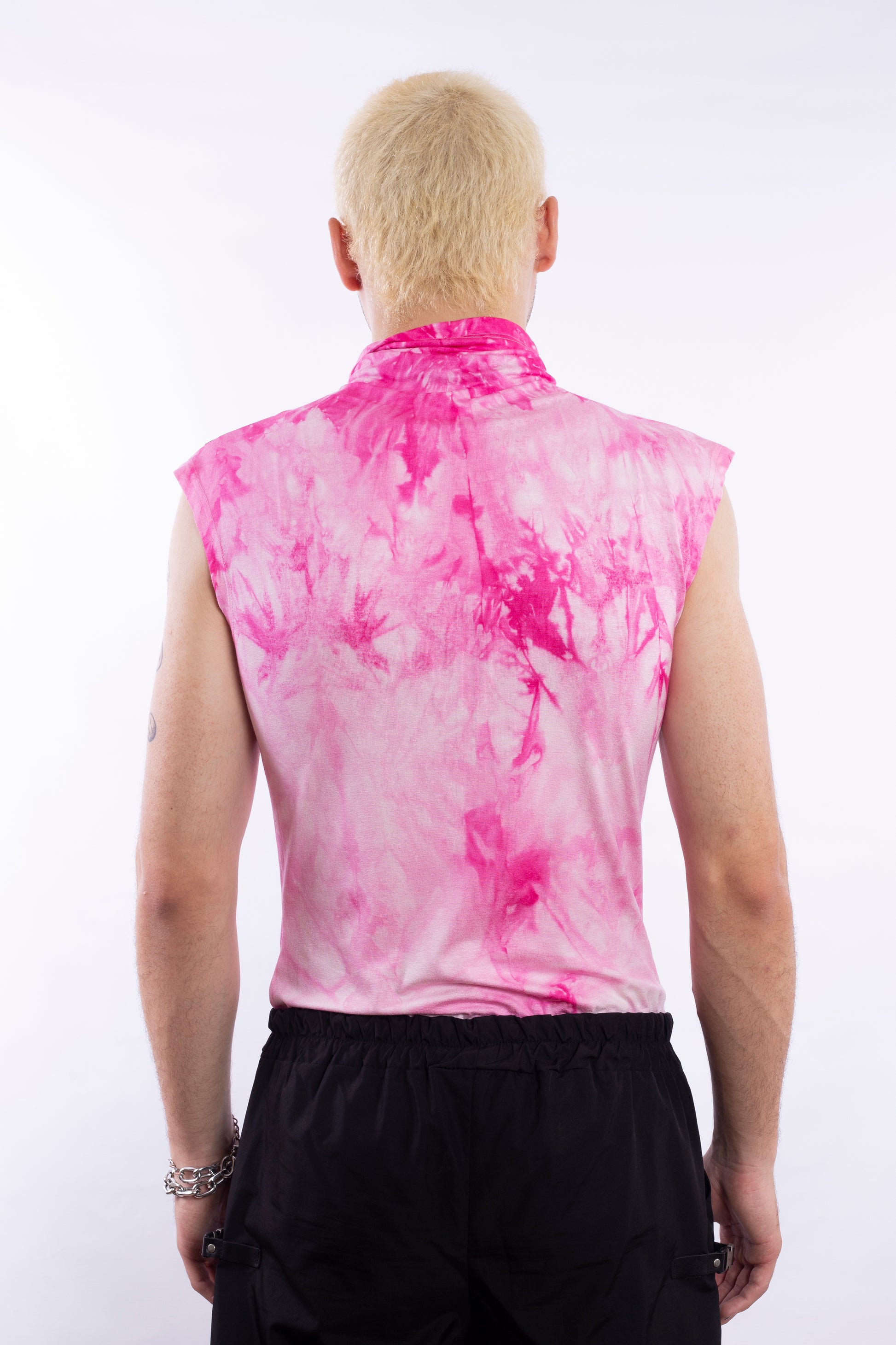 Pink Tee With Lava Effect