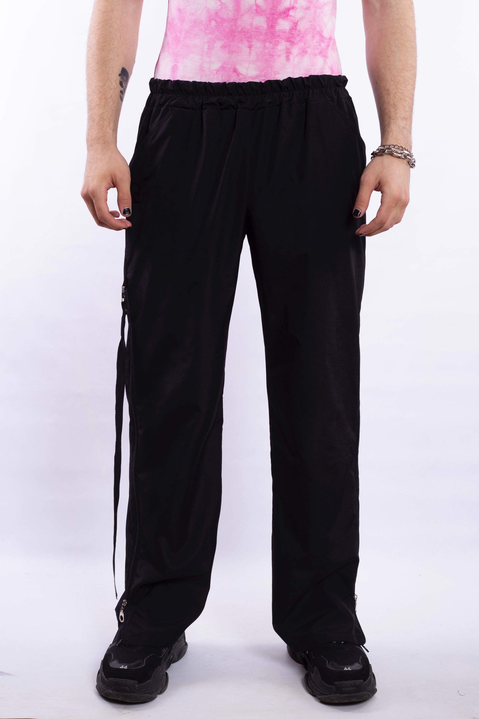Black Pants L16 With Zippers