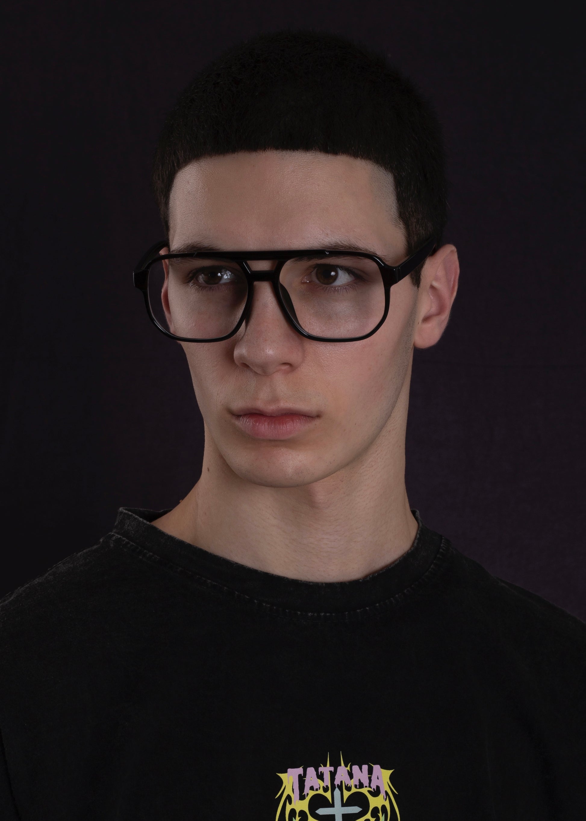 Black Retro Sunglasses