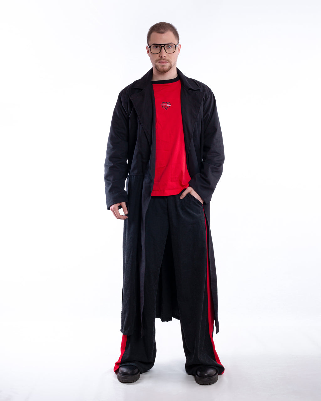 Track Pants With Red Lines