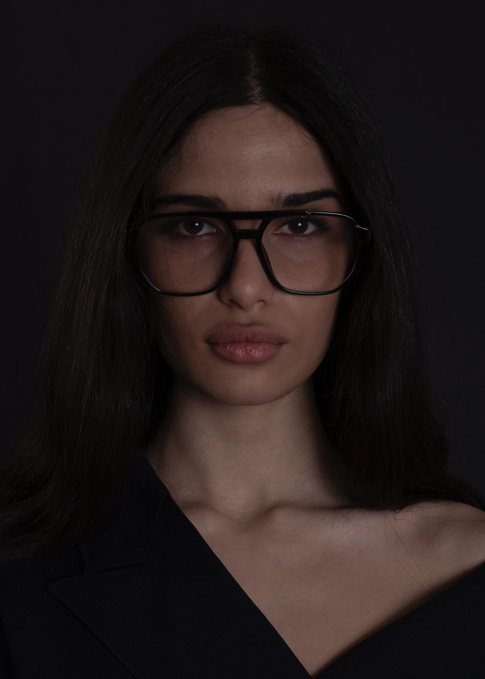Black Retro Sunglasses