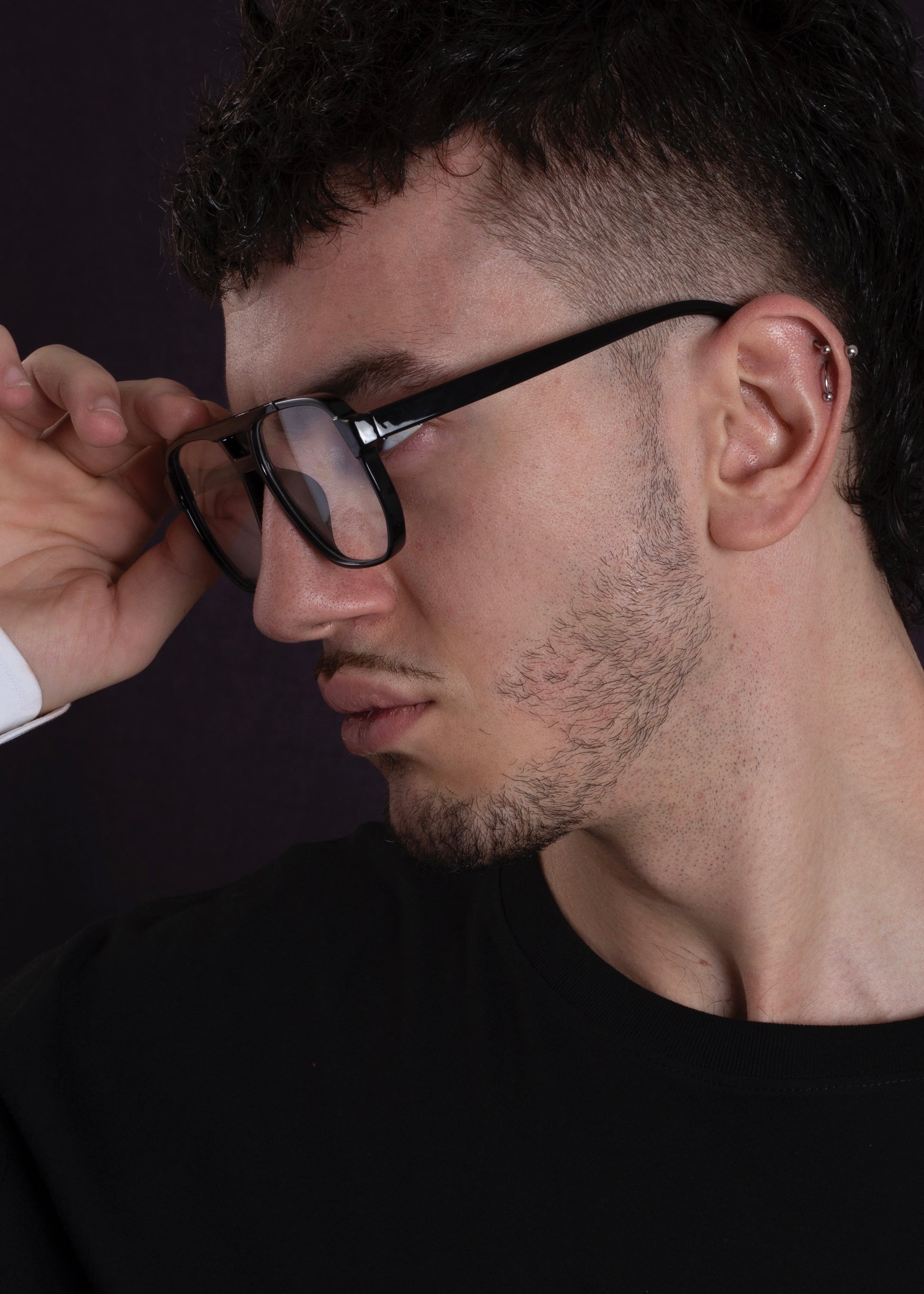 Black Retro Sunglasses
