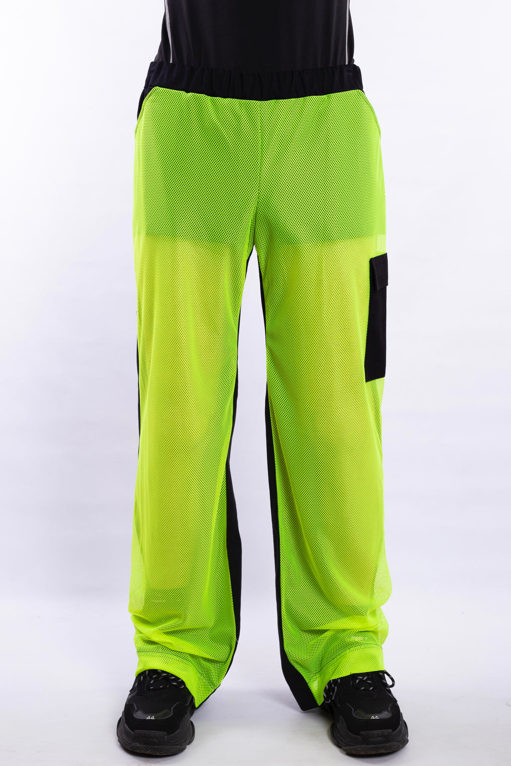 Neon Net Pants With Black Back