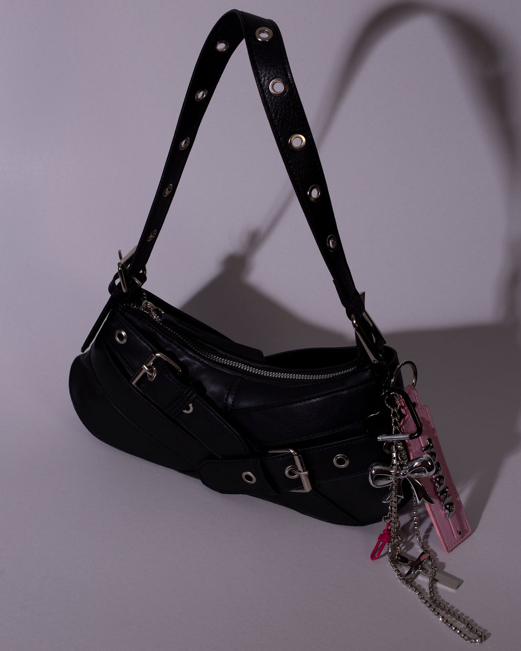 Pookie Keychain Bag (Black)