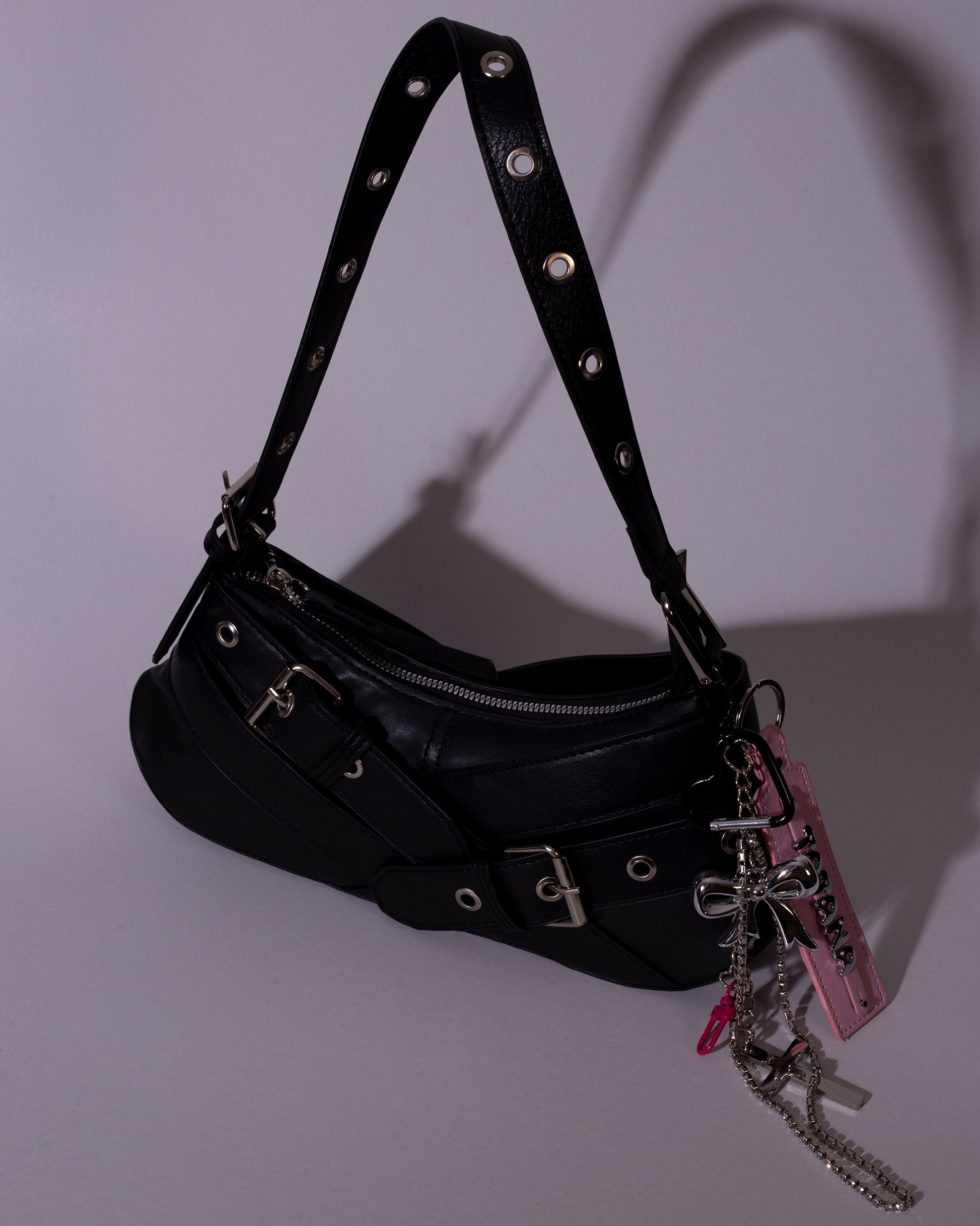 Pookie Keychain Bag (Black)