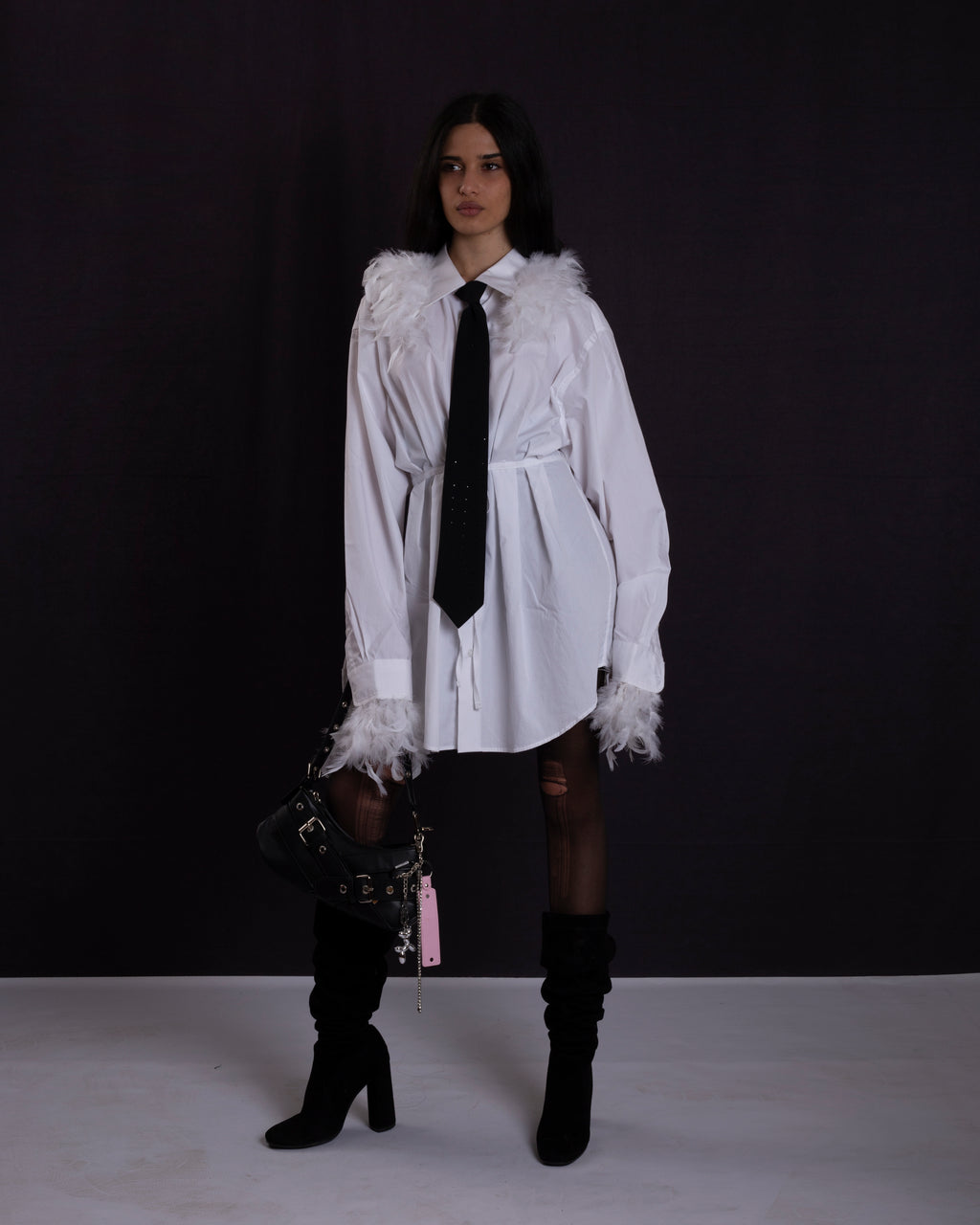 Pookie Keychain Bag (Black)
