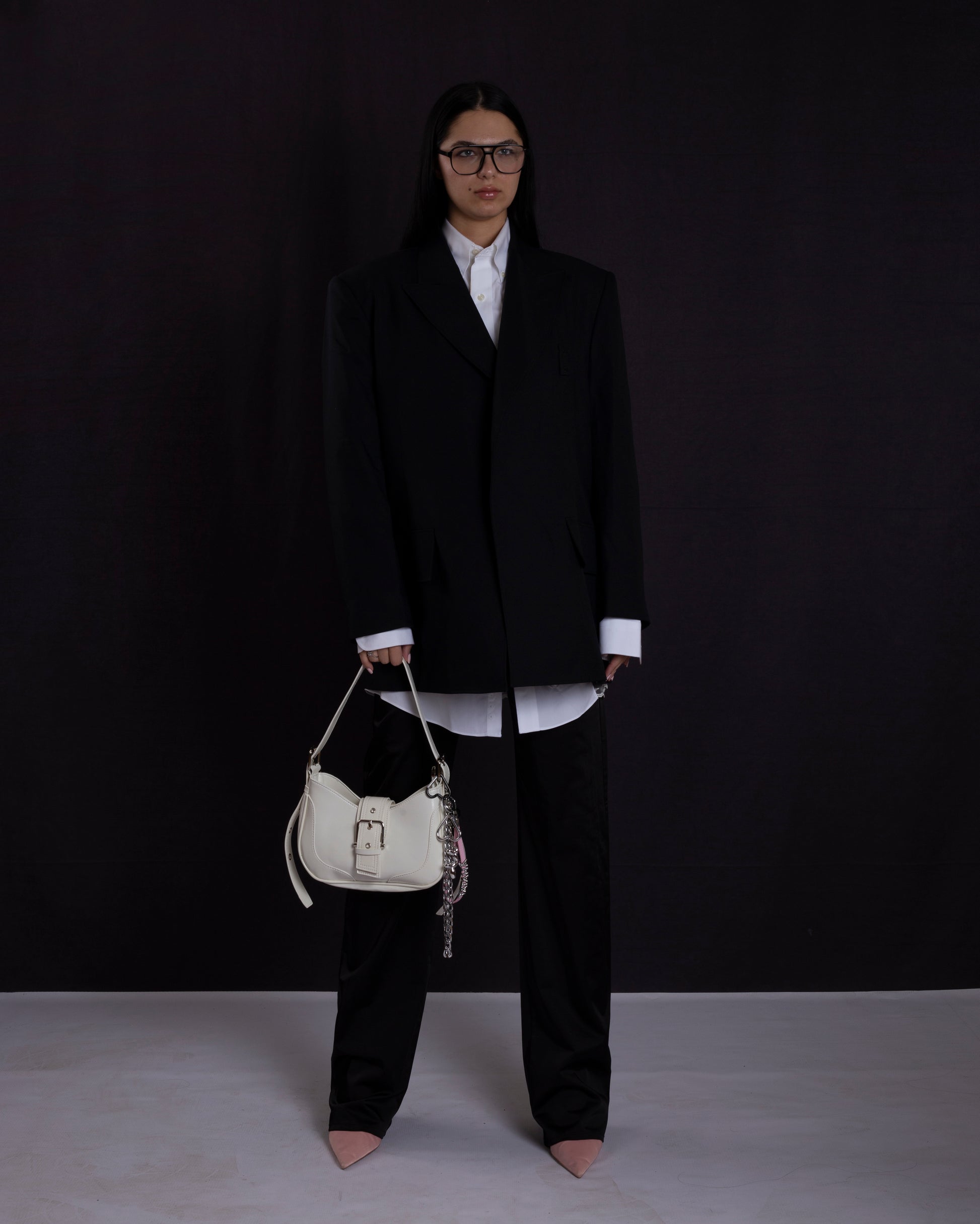 Pookie Keychain Bag (White)